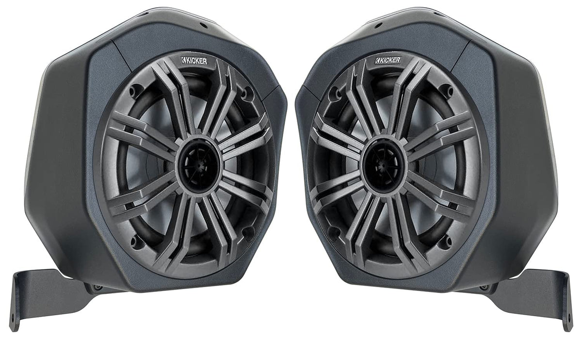 Complementos de Pod de Altavoz Trasero SSV Works Ford Bronco Azul con Altavoces Kicker de 6.5” para 4 Puertas 2021-2023
