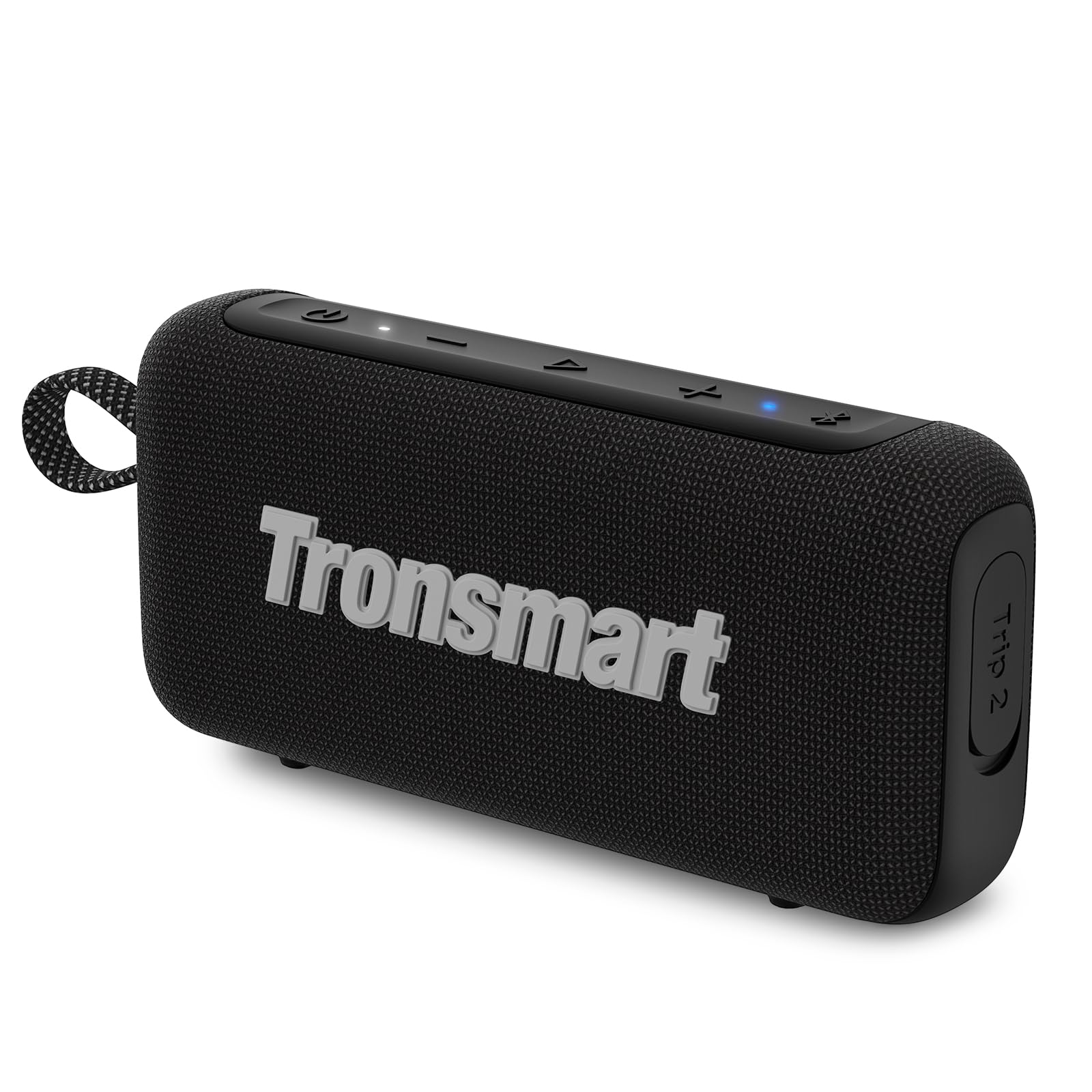 Tronsmart Trip 2 Bocina Bluetooth portátil para Exteriores, Llamadas Manos Libres a través del micrófono Integrado, Resistente al Agua IPX7, Ecualizador Personalizable (Negro)