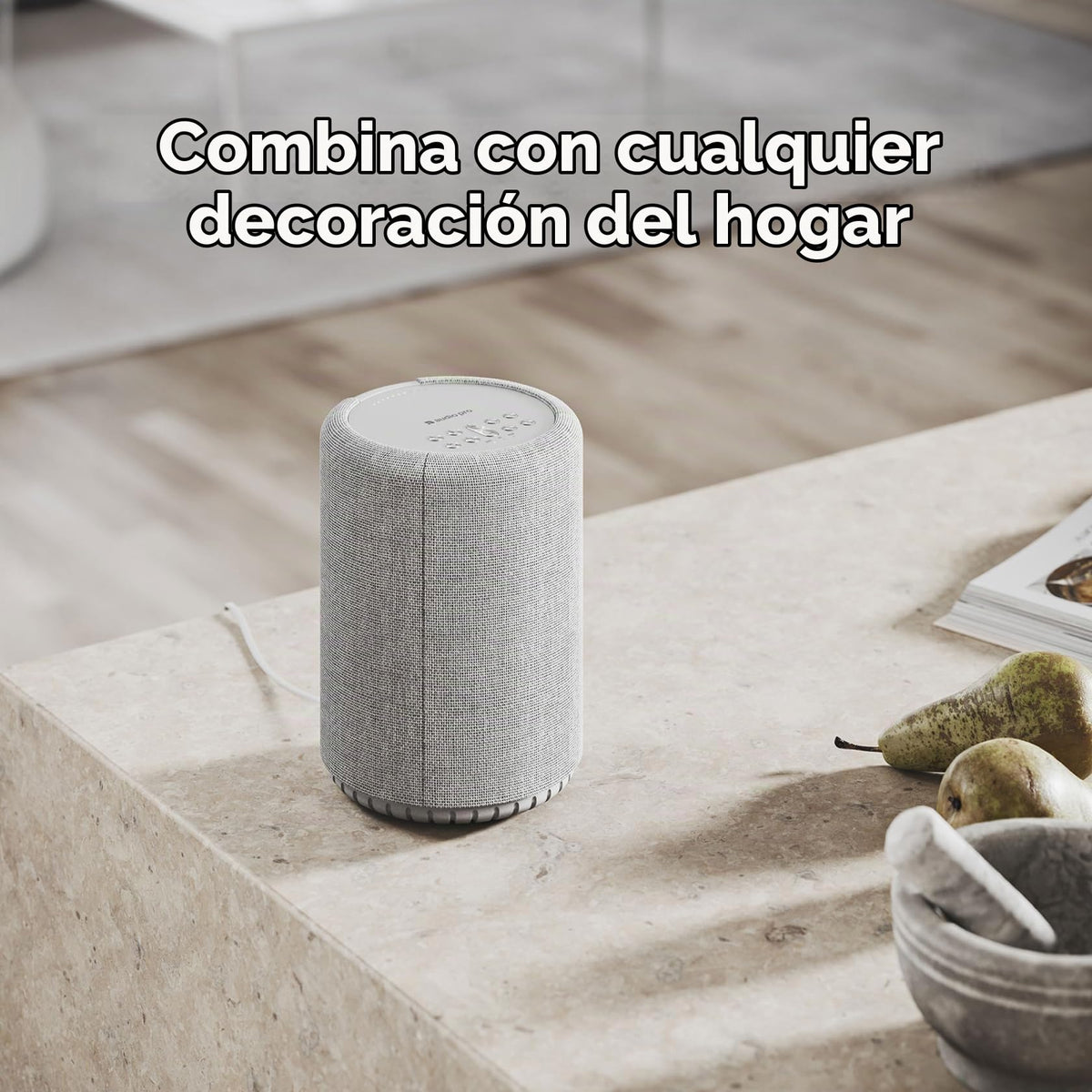 Altavoz Inalámbrico Audio Pro Gris Claro Multiroom Alta Fidelidad Montable en Pared Compatible con AirPlay 2 y Google Cast