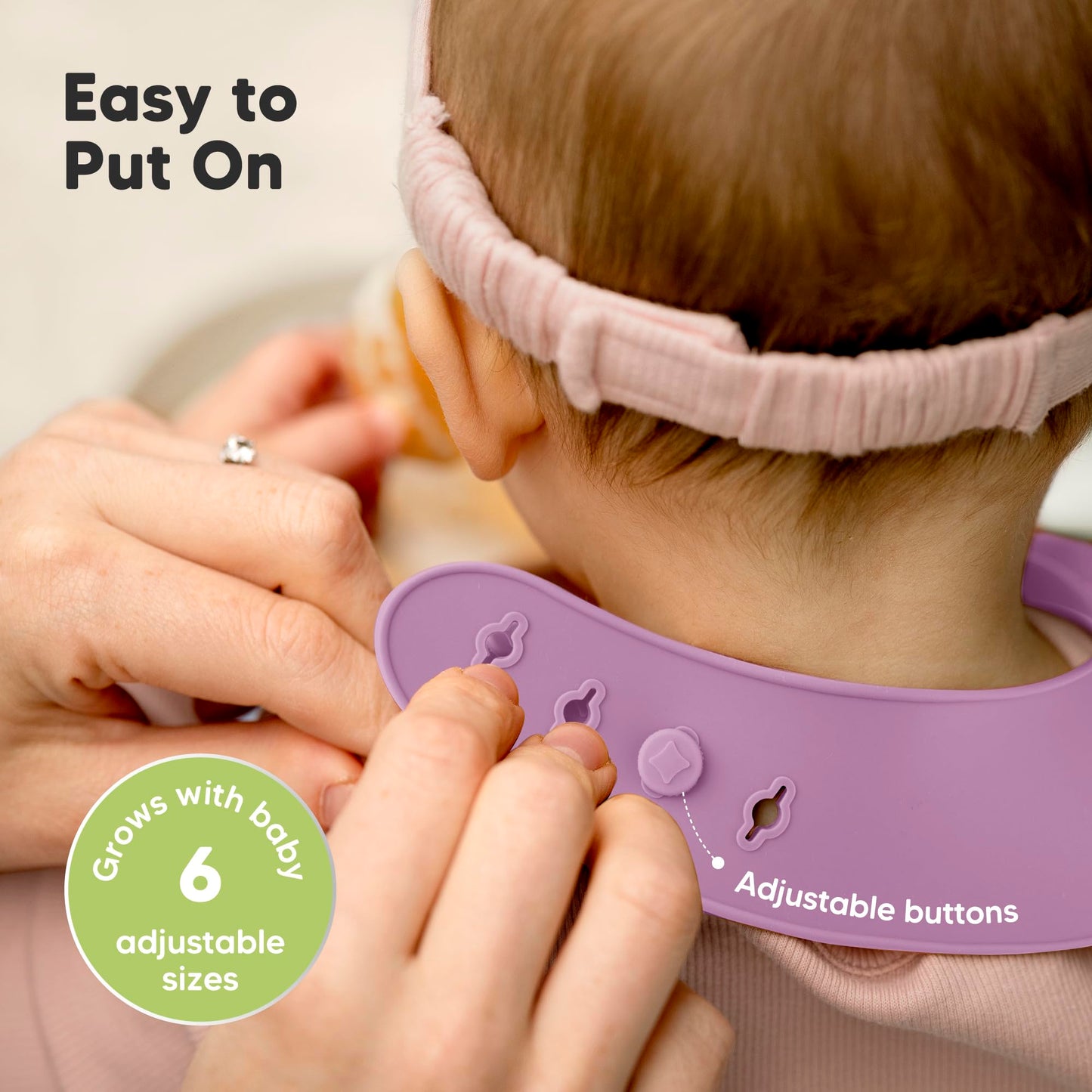 KeaBabies Pack de 2 baberos de silicona para comer, baberos de silicona de calidad alimentaria con bandeja colectora para niñas, niños, limpios y fáciles de poner, impermeables para niños pequeños