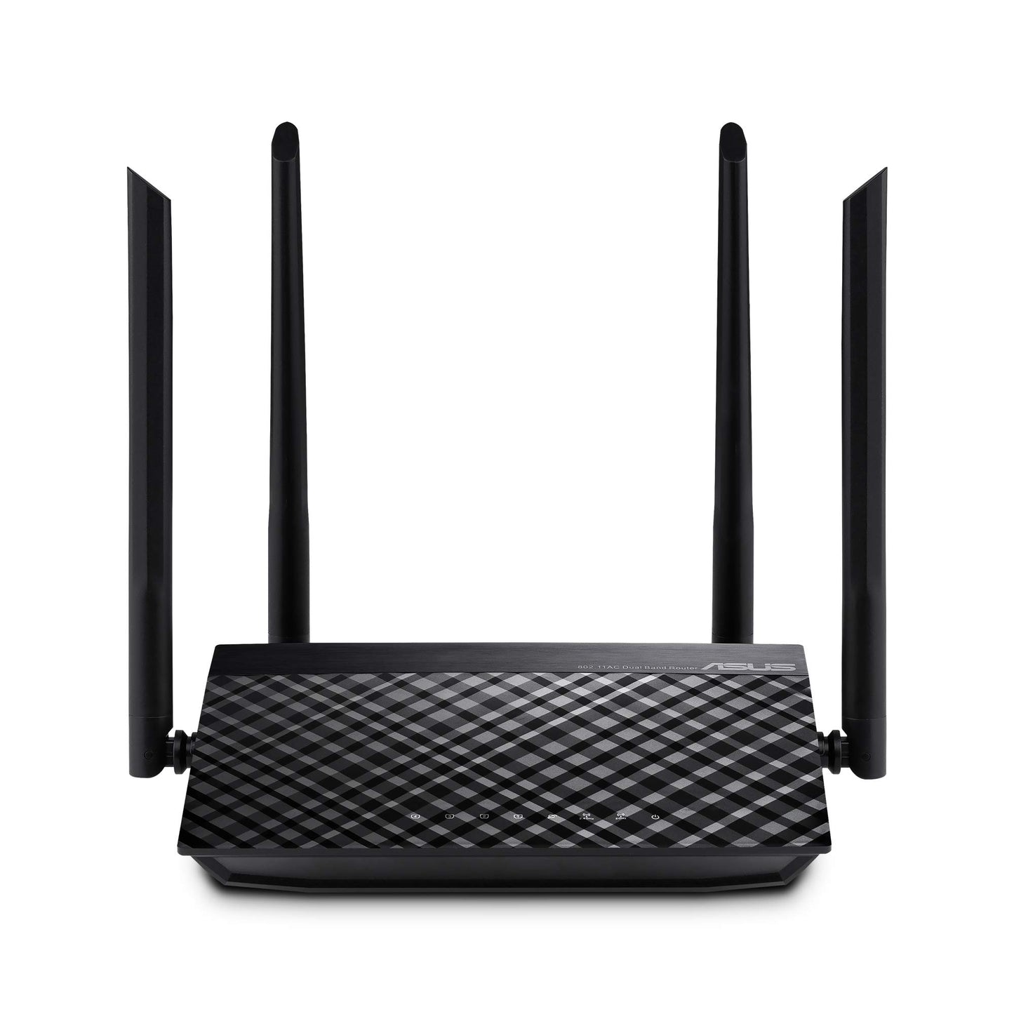 Asus Router AC1200 RT-AC1200 V2, WiFi de doble banda 2.4GHz y 5GHz, 4 antenas externas, fácil configuración de 3 pasos, 4 puertos LAN, VPN, juegos y transmisión