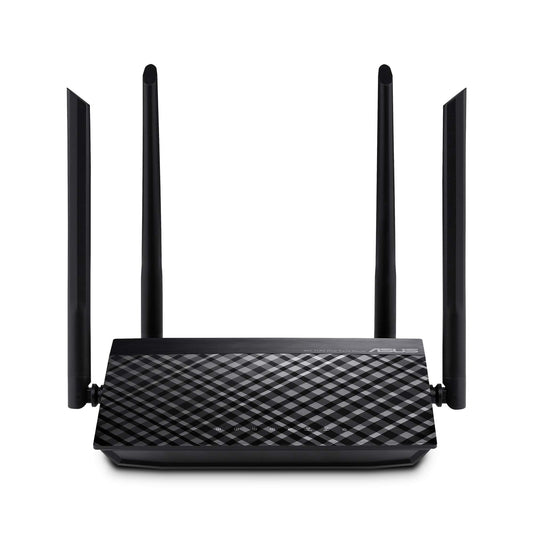 Router Asus AC1200 Negro con WiFi de Doble Banda y 4 Antenas Externas para Juegos y Transmisión