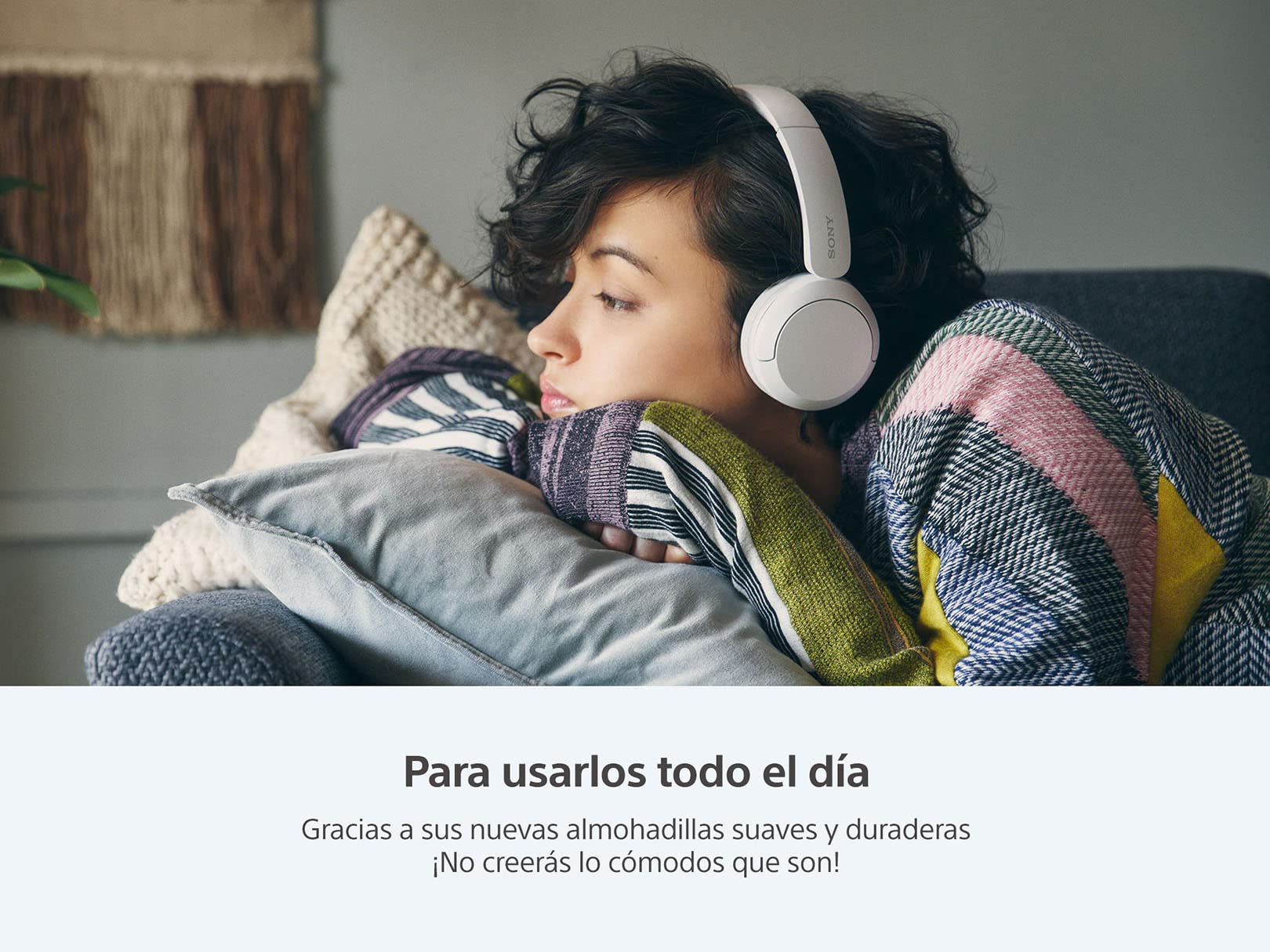 Audífonos Inalámbricos Sony Beige WH-CH520 hasta 50 Horas de Duración de Batería Versión Nacional