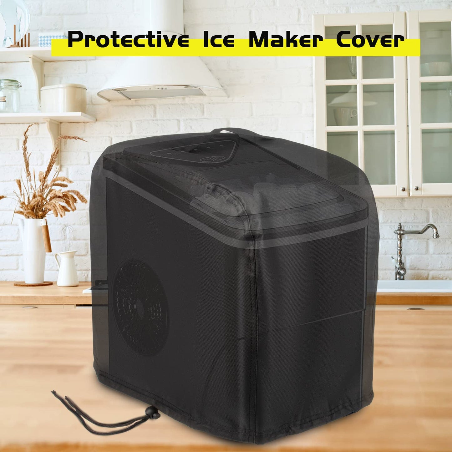 Guisong - Funda para máquina de hielo AGLUCKY para máquina de hielo de encimera, resistente al agua y al polvo, cubierta para máquina de helado portátil o máquinas de hielo, 13 x 9 x 12 pulgadas