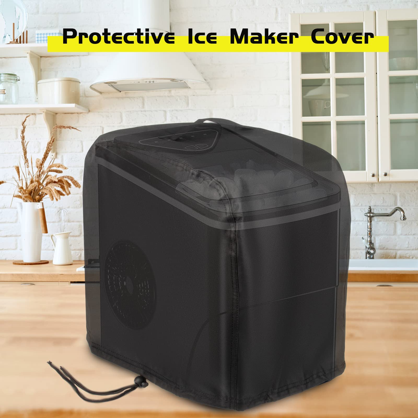 Guisong - Funda para máquina de hielo AGLUCKY para máquina de hielo de encimera, resistente al agua y al polvo, cubierta para máquina de helado portátil o máquinas de hielo, 13 x 9 x 12 pulgadas