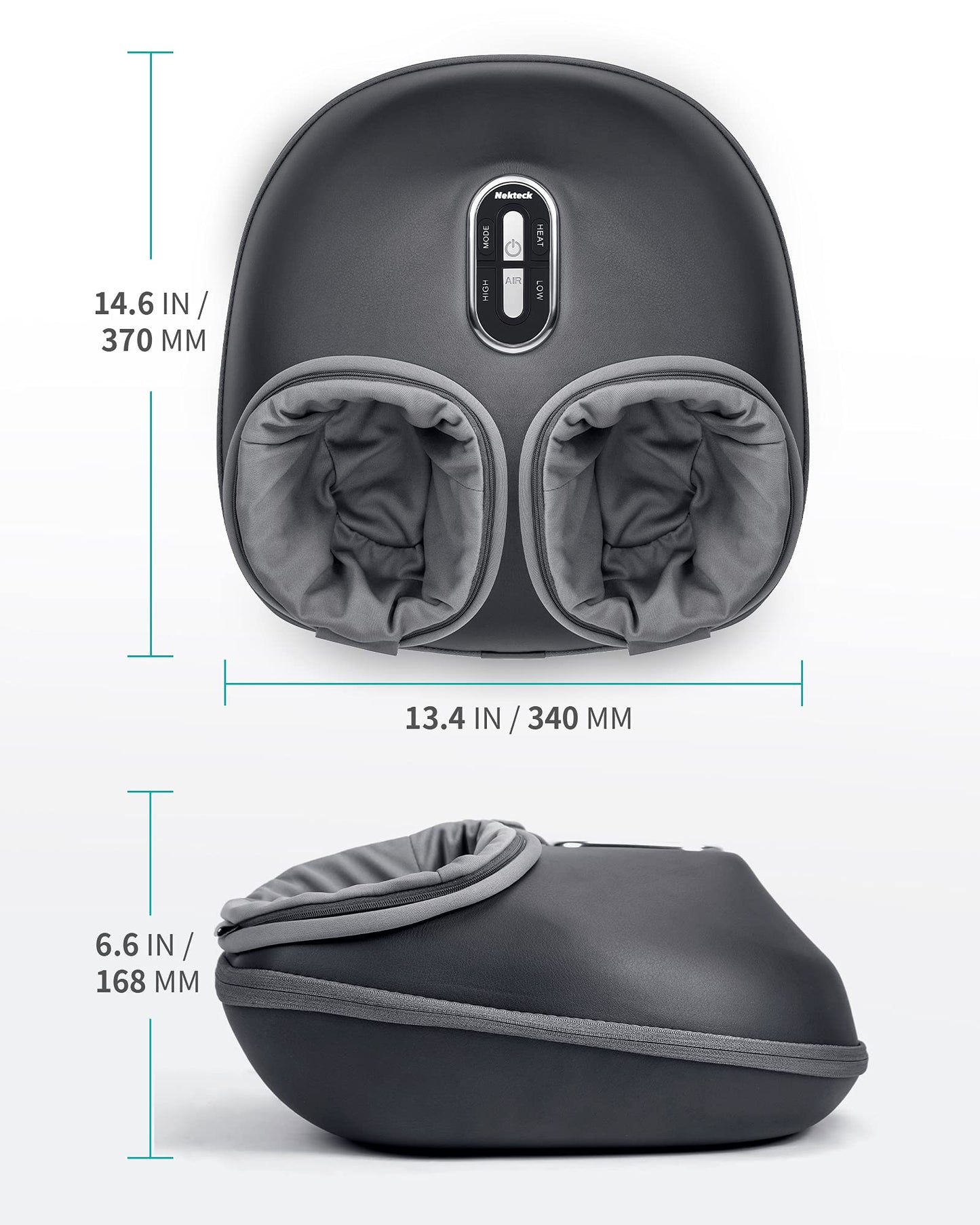 Máquina Masajeadora de Pies Nekteck con Calor Calmante e Intensidad Ajustable para Masaje Shiatsu en el Hogar u Oficina