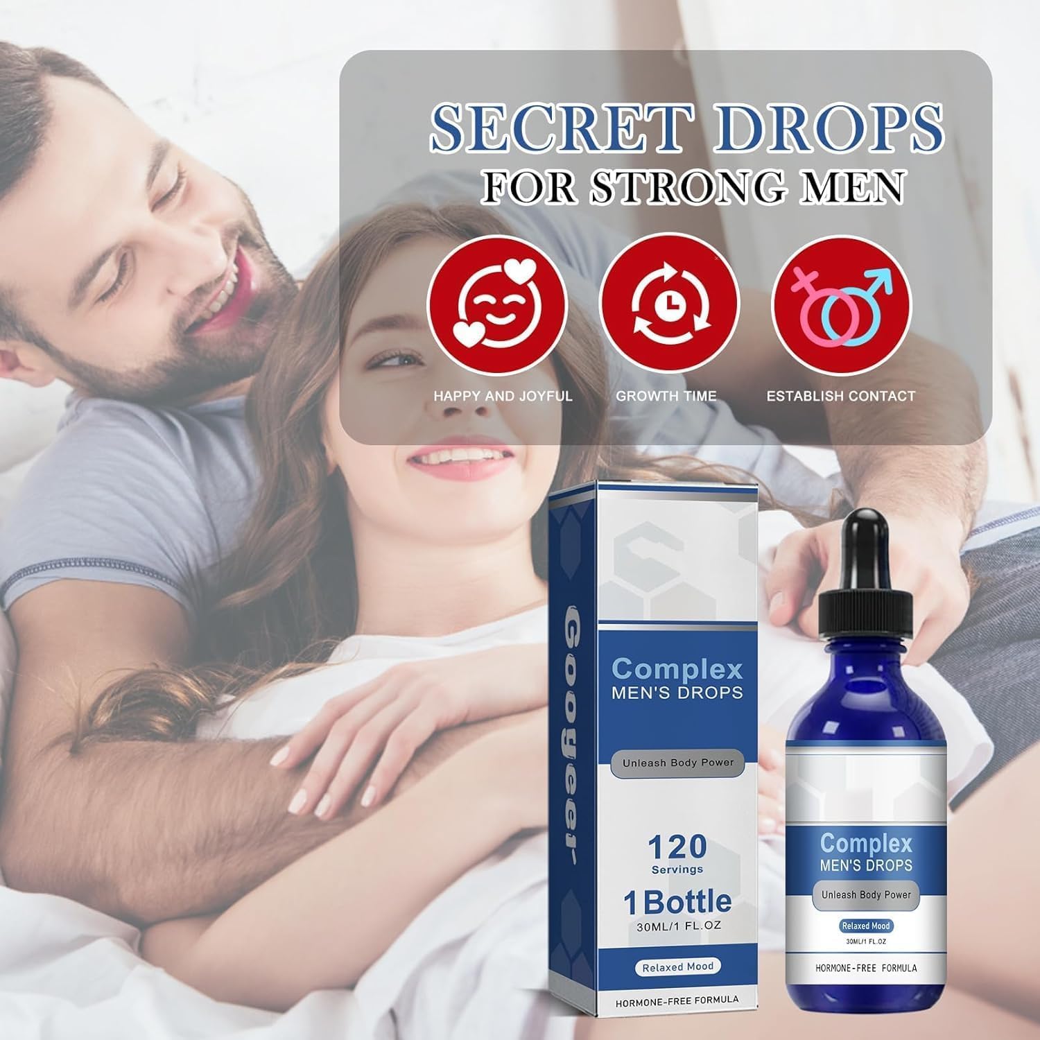 NexusBio Labs Men's Drops Super-Potent Formula 30ML - Set of 2