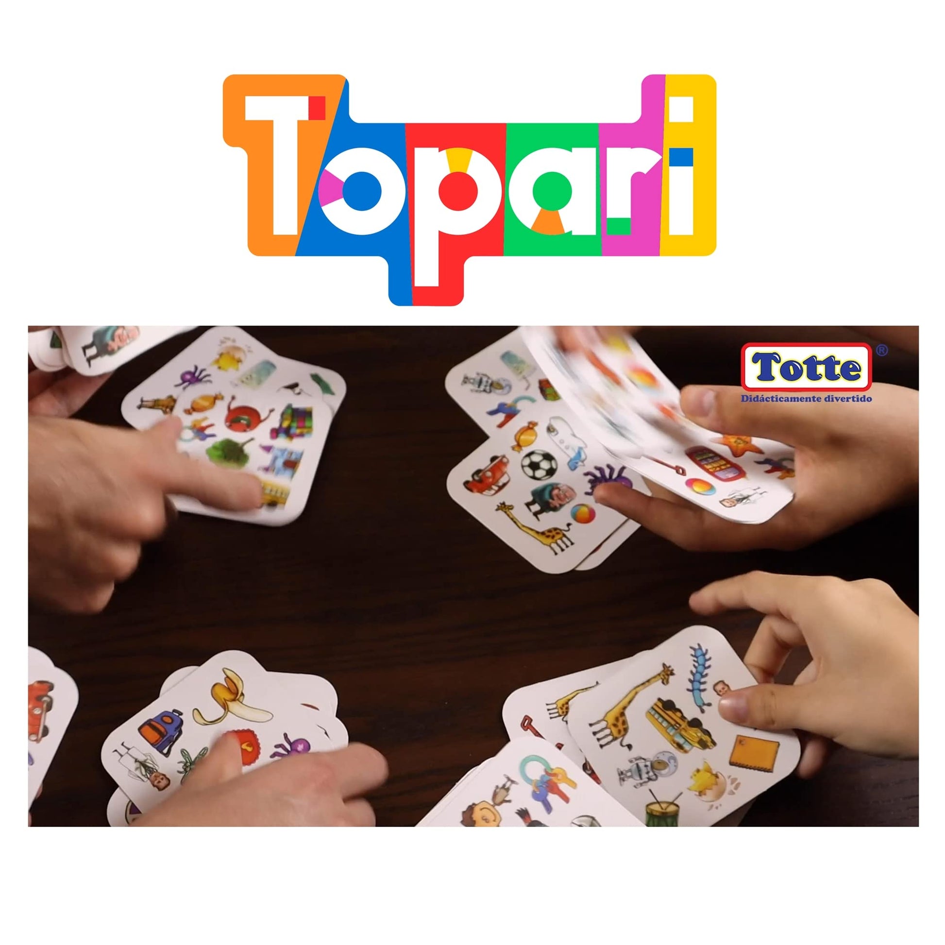 Juego de Cartas Totte Topari Multicolor con 10 Formas de Juego