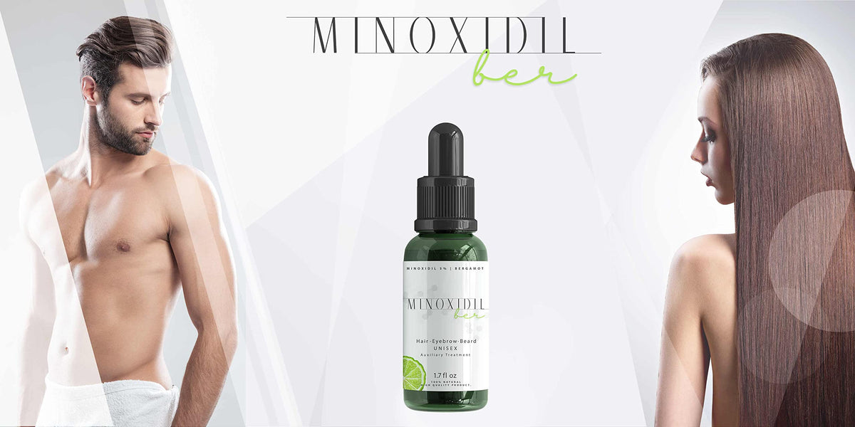 Tratamiento para Cabello y Barba Minoxidil 5% Minoxidilber Bergamota