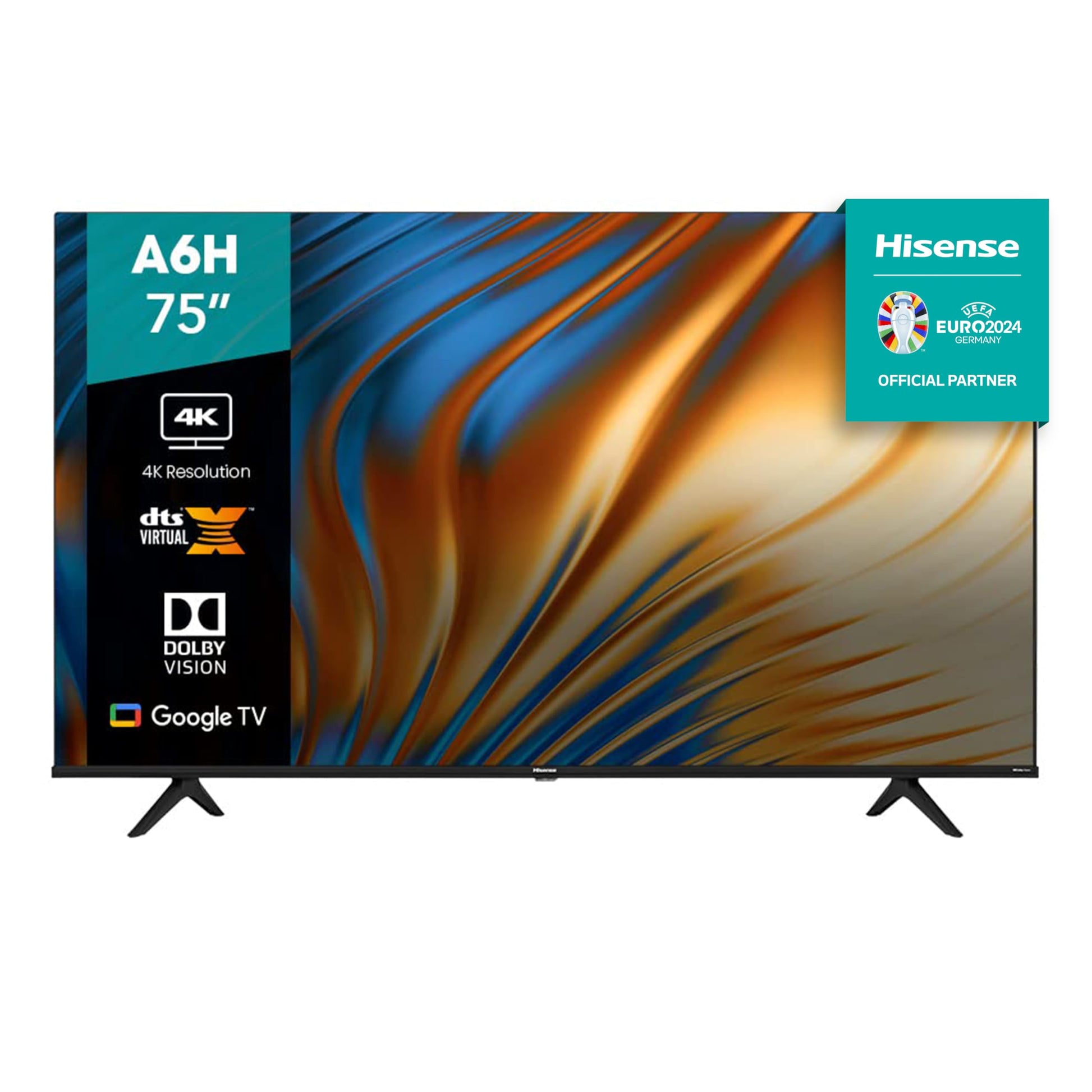 Hisense Pantalla 75" 4K Smart TV LED 75A6H Google TV