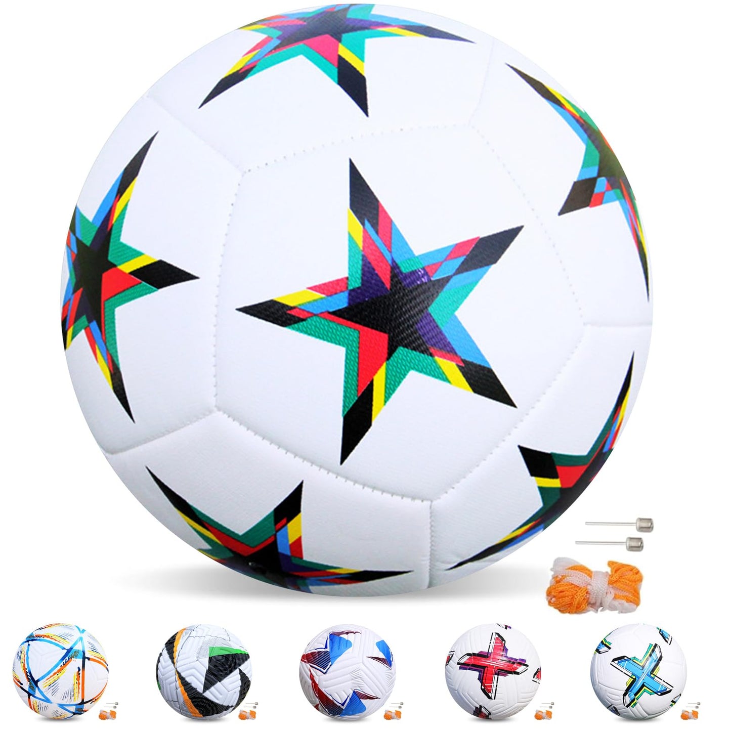 Balón de Fútbol ZYJXLY Estilo Copa del Mundo Número 5 para Entrenamiento y Competición
