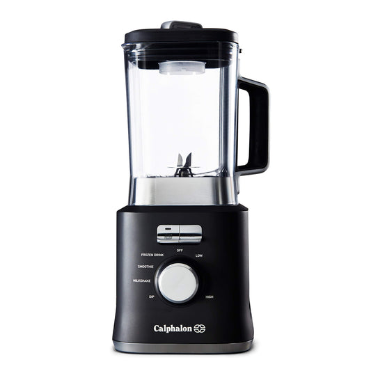 Calphalon Precision Control - Licuadora (50 onzas) con base de 900 vatios y tarro Tritan sin BPA, color negro mate