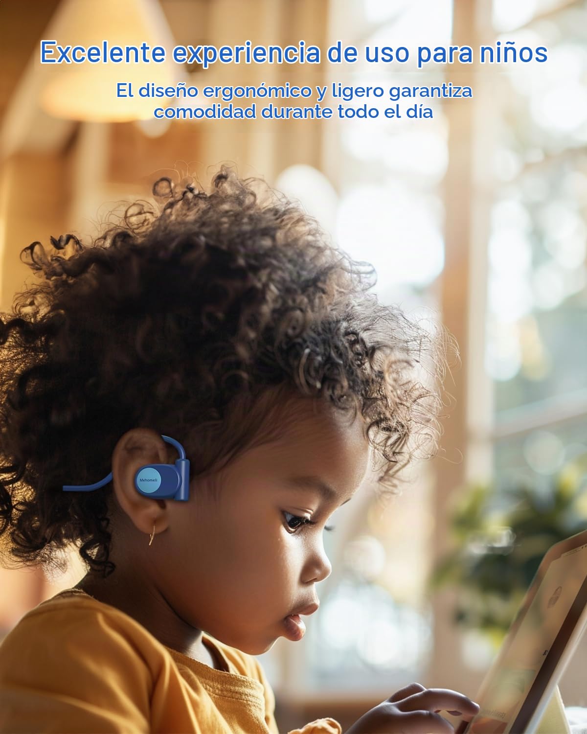 Auriculares Mehomeli Abiertos con Conducción de Aire 3,5 mm para Niños