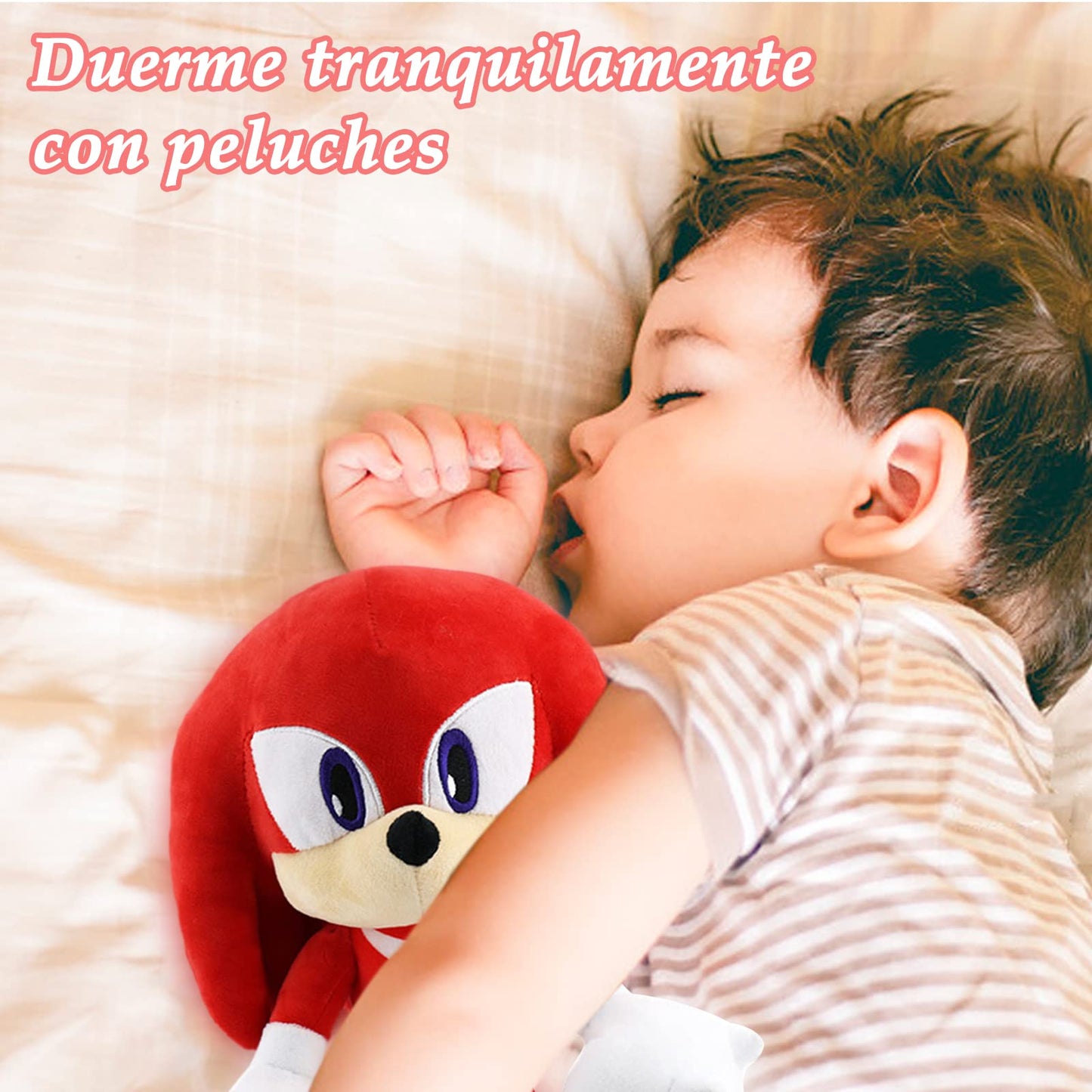 Juguetes de peluche para Hedgehog,12 pulgadas personajes de dibujos animados,Juguete de Peluche Suave para Sala de Estar,Oficina,Coche,Regalos navideños perfectos Para Niños y Niñas (Rojo)