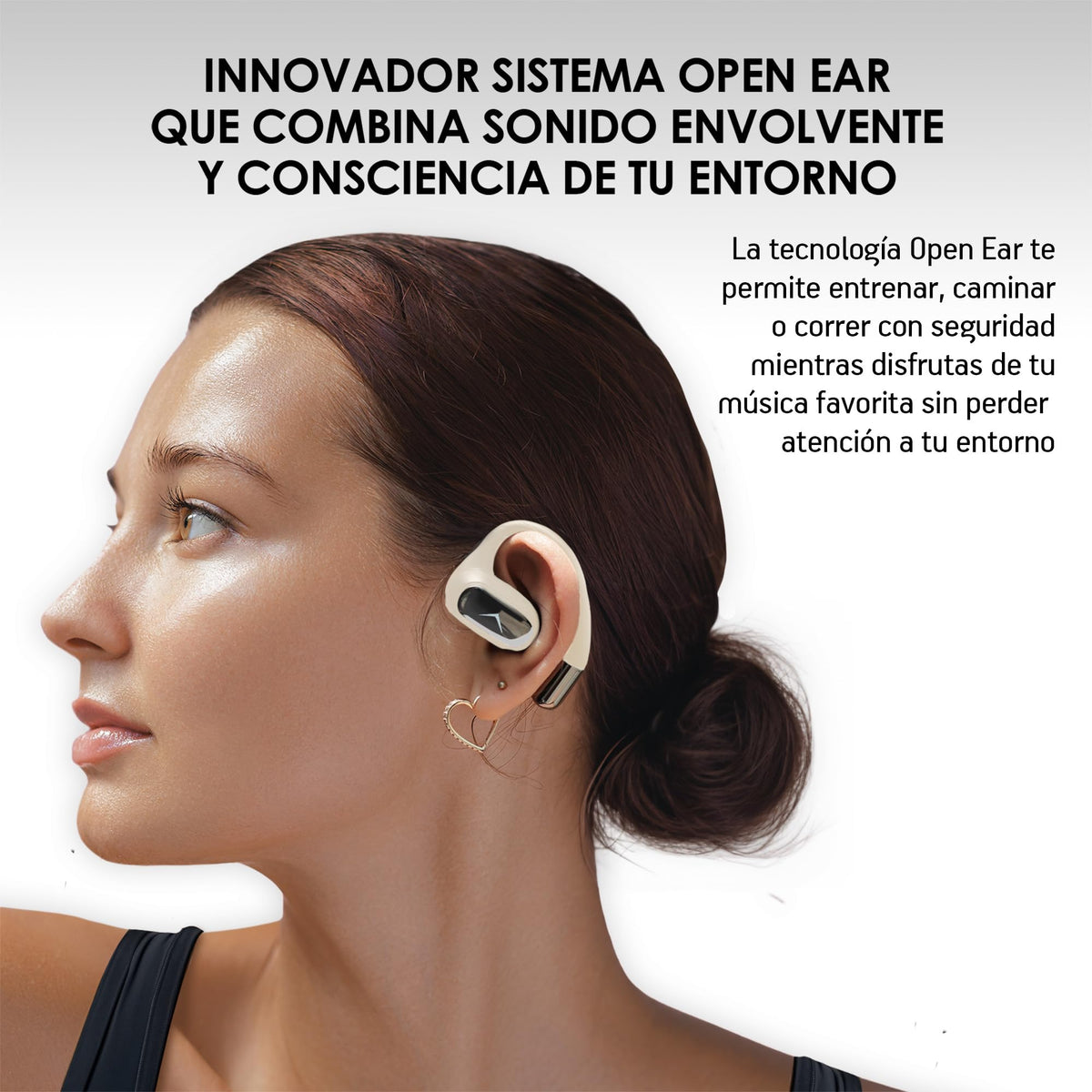 Audífonos Inalámbricos Akane Open Ear Deportivos Bluetooth 5.4 para Correr