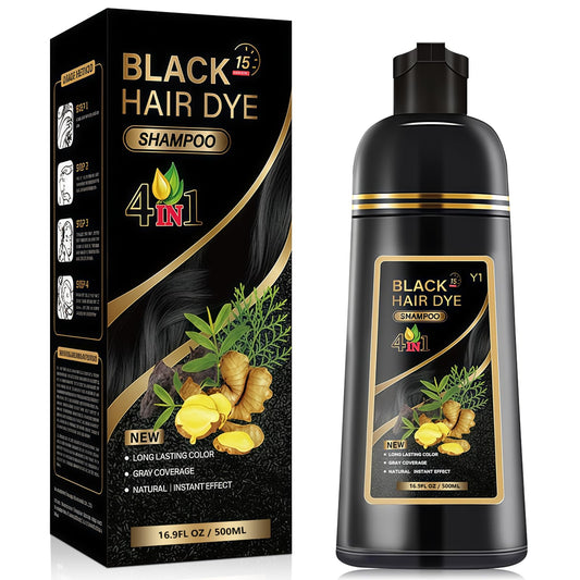 Champú Tinte Blick Negro 4 en 1 Cobertura de Canas larga duración para Hombres y Mujeres
