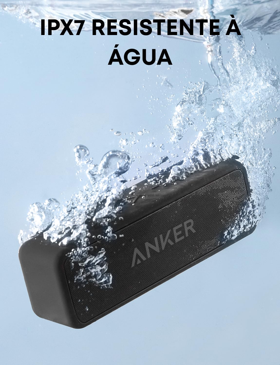 Soundcore Anker 2 Bocina Bluetooth Potente, batería de 24 Horas, protección contra el Agua IPX7, Graves enormes con Dos Controladores de Graves