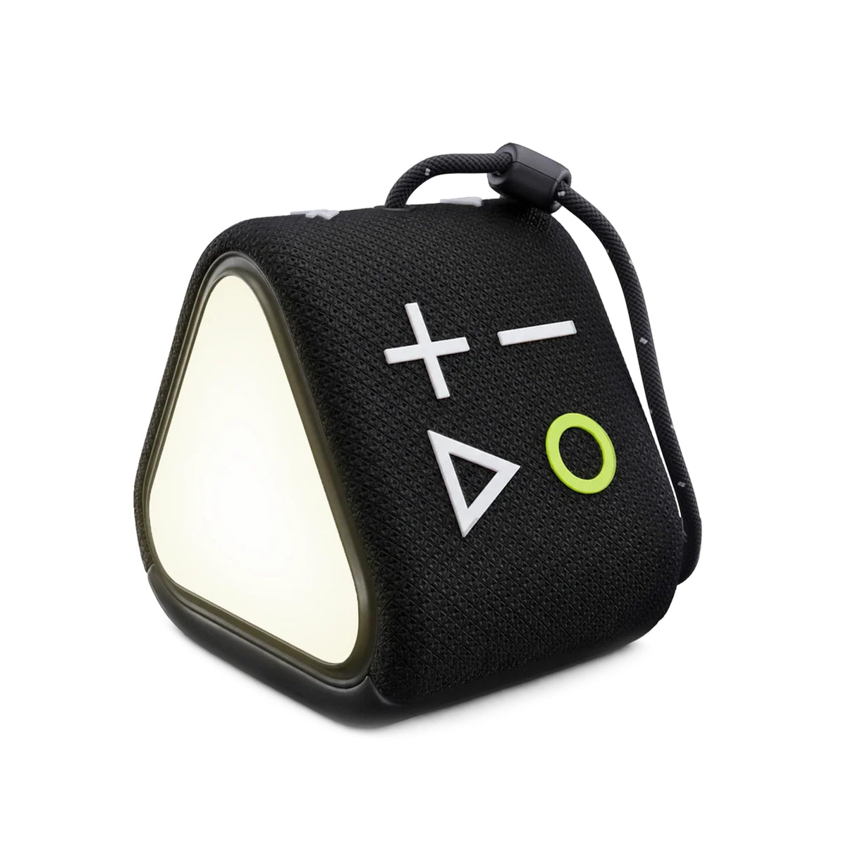 Altavoz Bluetooth Impermeable HUMM GLO Portátil con Iluminación Ambiental y Correa Colgante Azul para Viajes y Playa