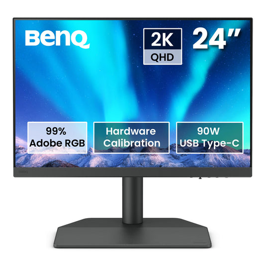 BenQ Sw242Q Monitor para Fotografía De 24, 2k, Adobe RGB, 90w
