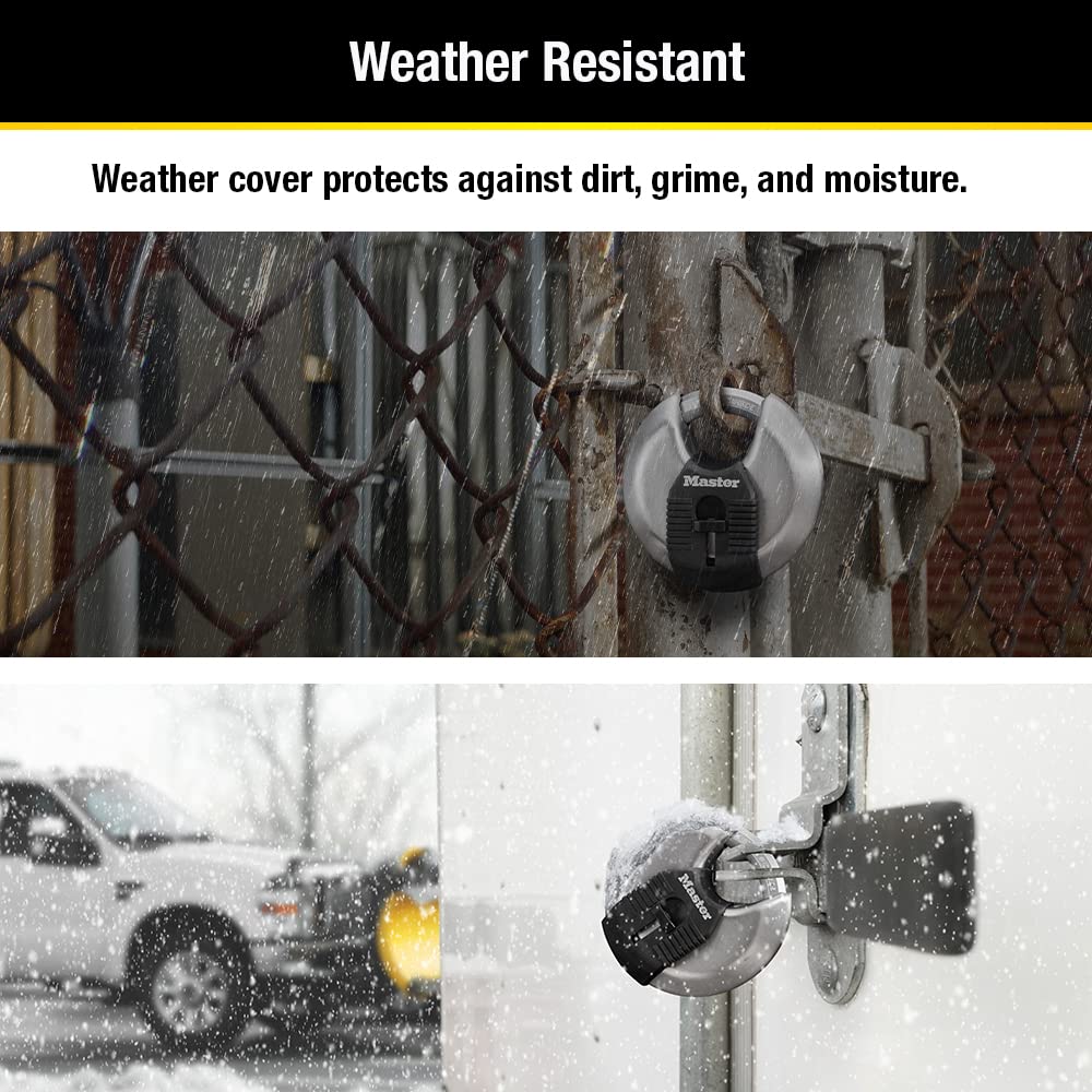 Candado Master Lock Magnum acero M1 disco clave en blanco
