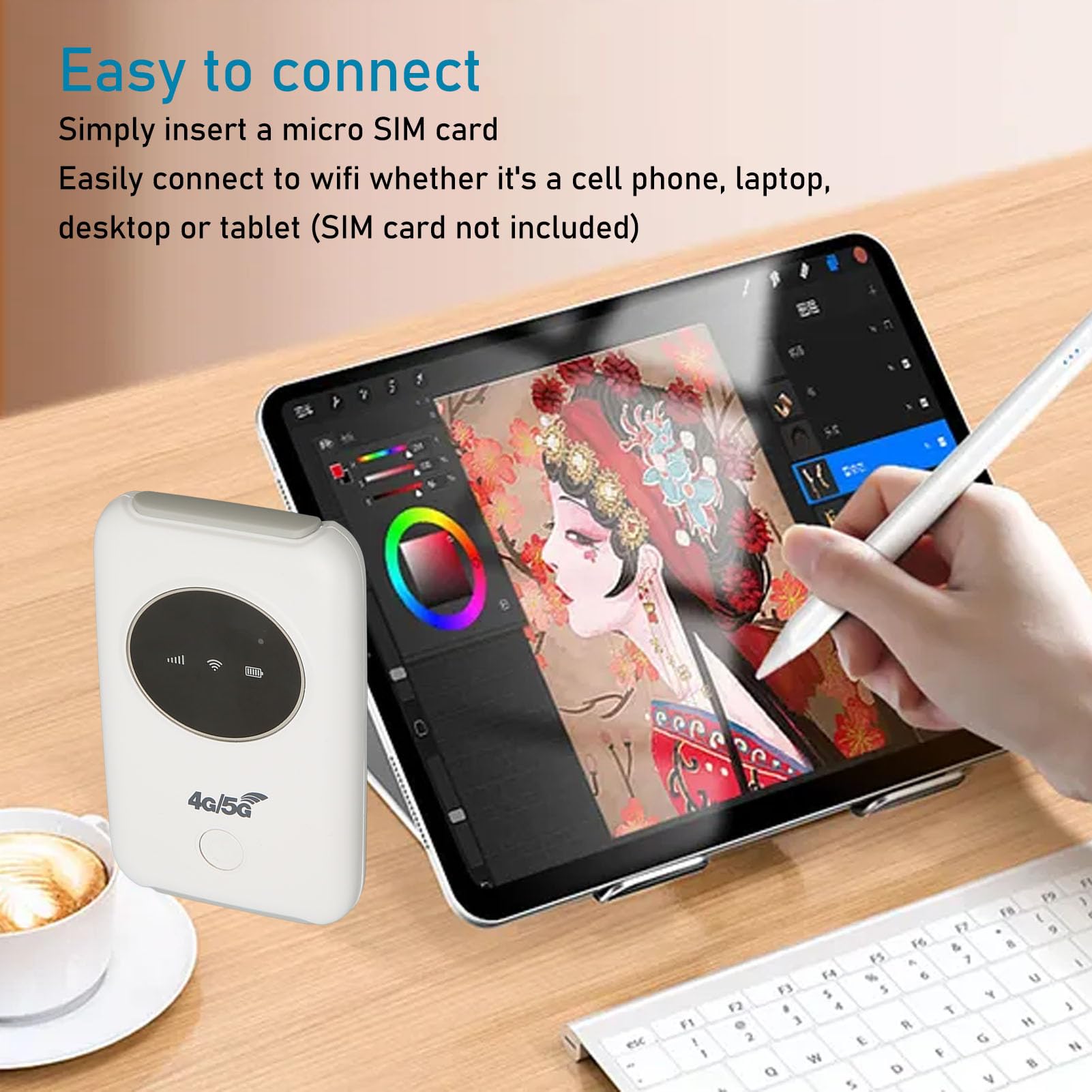 Punto de Acceso WiFi Móvil de Viaje 4G LTE Internacional 150 Mbps 3200 MAh