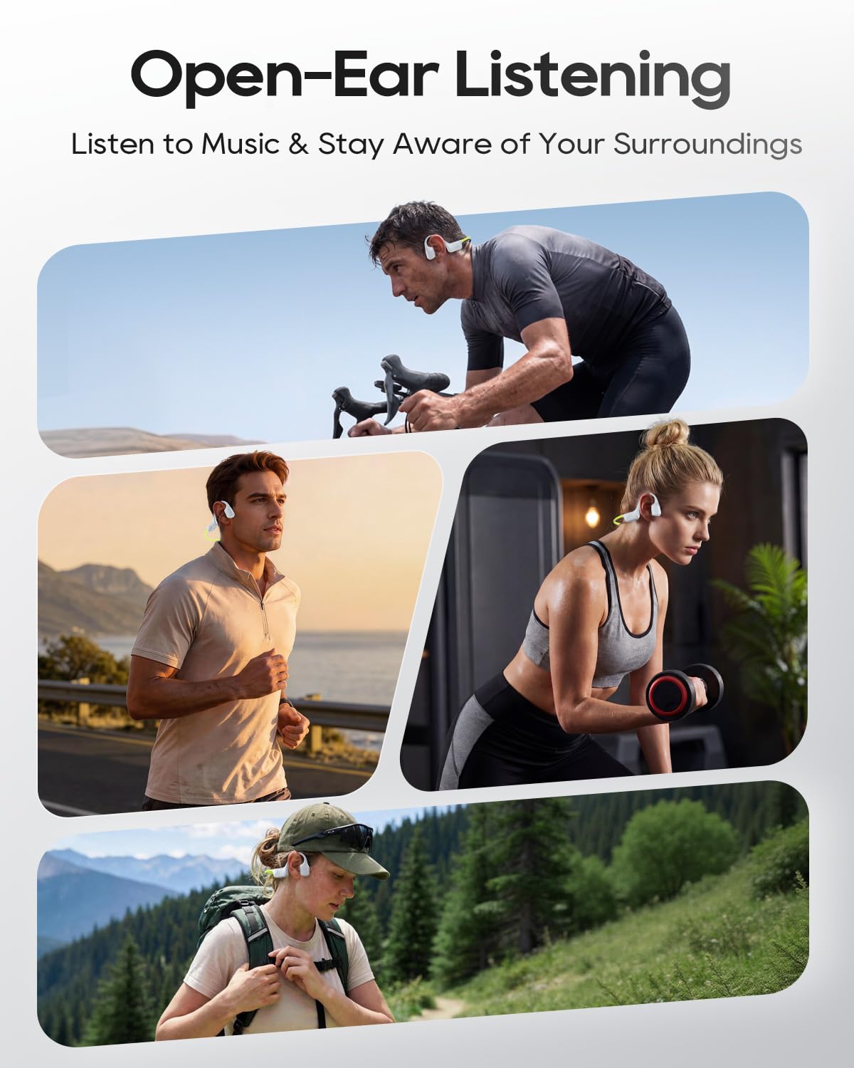 Auriculares Deportivos aigo Bluetooth de Doble Conducción