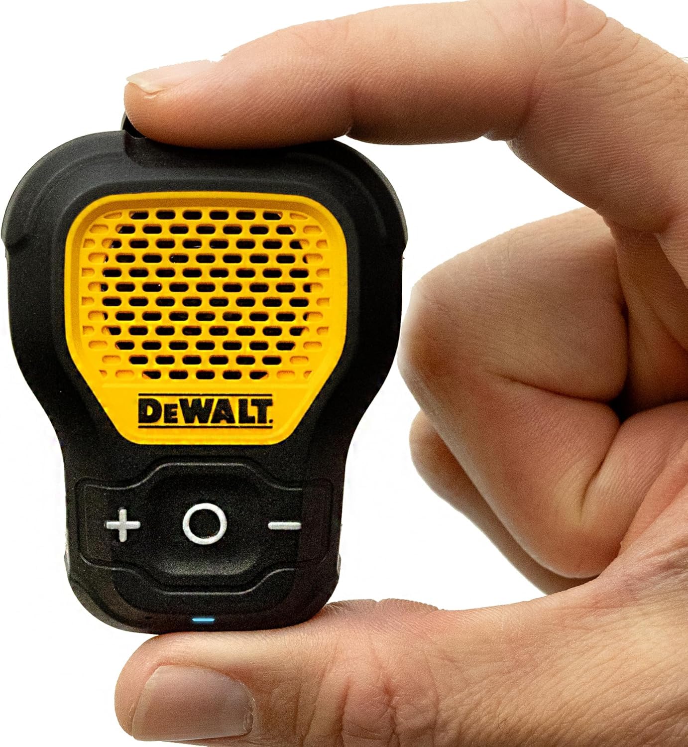 Dewalt - Altavoz Portátil Bluetooth - Altavoz inalámbrico Bluetooth con Clip magnético - Altavoz portátil Jobsite Pro Resistente al Agua - Micrófono Incorporado para música y Llamadas con Manos Libres