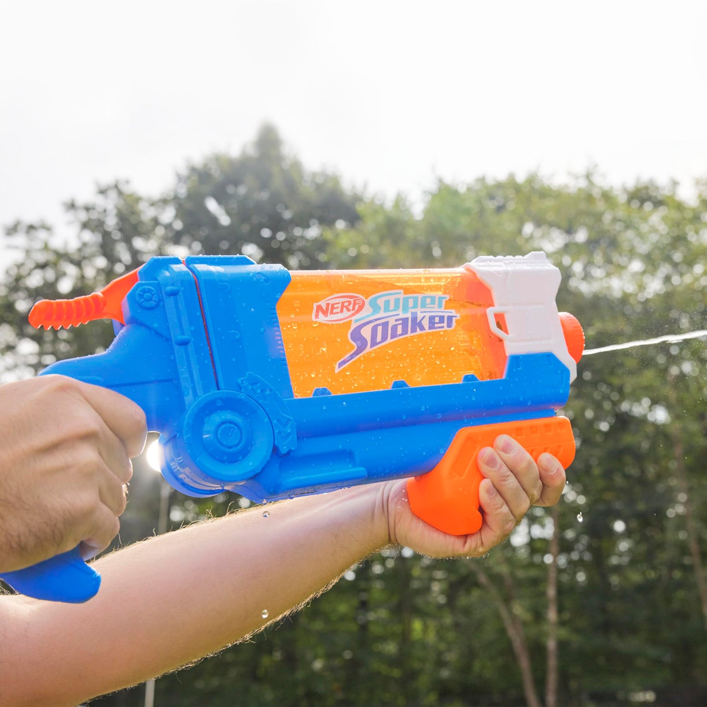 Lanzador de Agua NERF Super Soaker Azul Relleno Rápido para Niños y Niñas