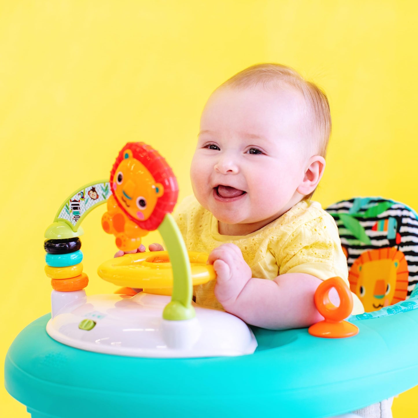 Bright Starts Zig Zag Zebra Walker with Easy Fold Frame for Storage, Ages 6 months +