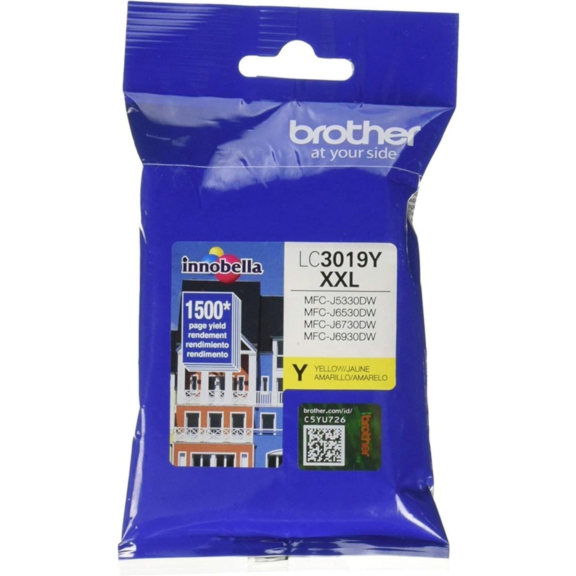 BROTHER - Cartucho de tinta de alto rendimiento LC3019Y, amarillo, 1 paquete en embalaje minorista