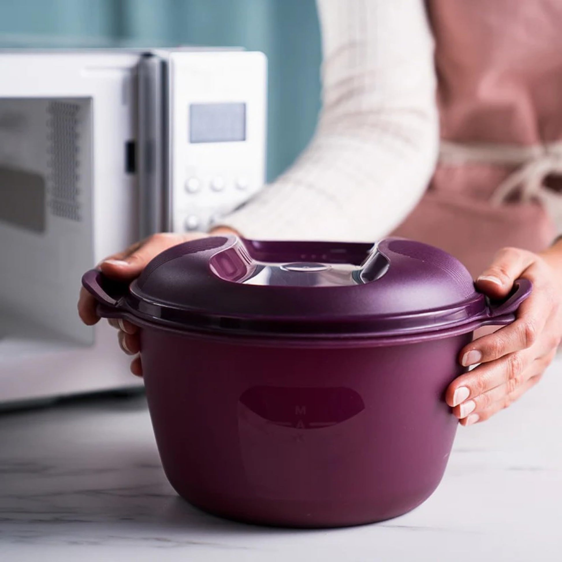 Arrocera Tupperware Microwave Redonda 3L 13.1 Cup