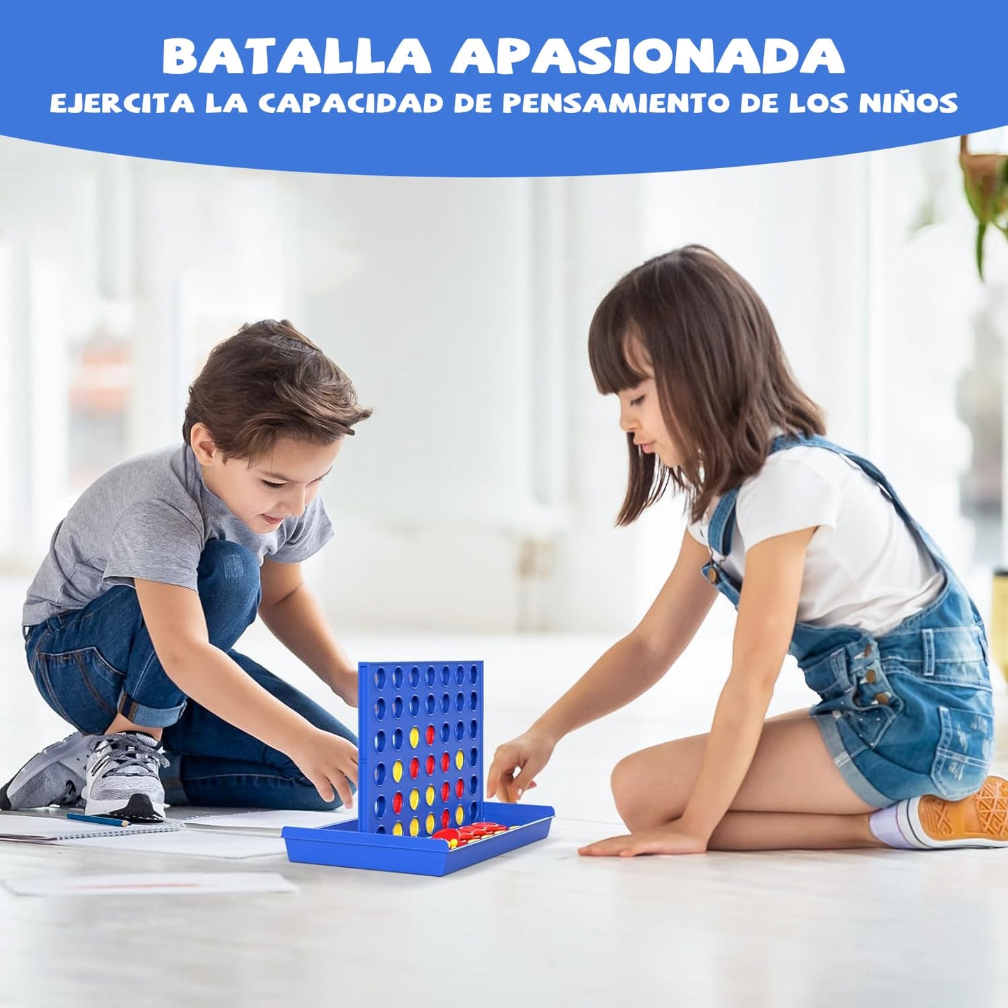 Juego de Mesa TYWGZVZ Clásico Conecta Estrategia para Niñas y Niños