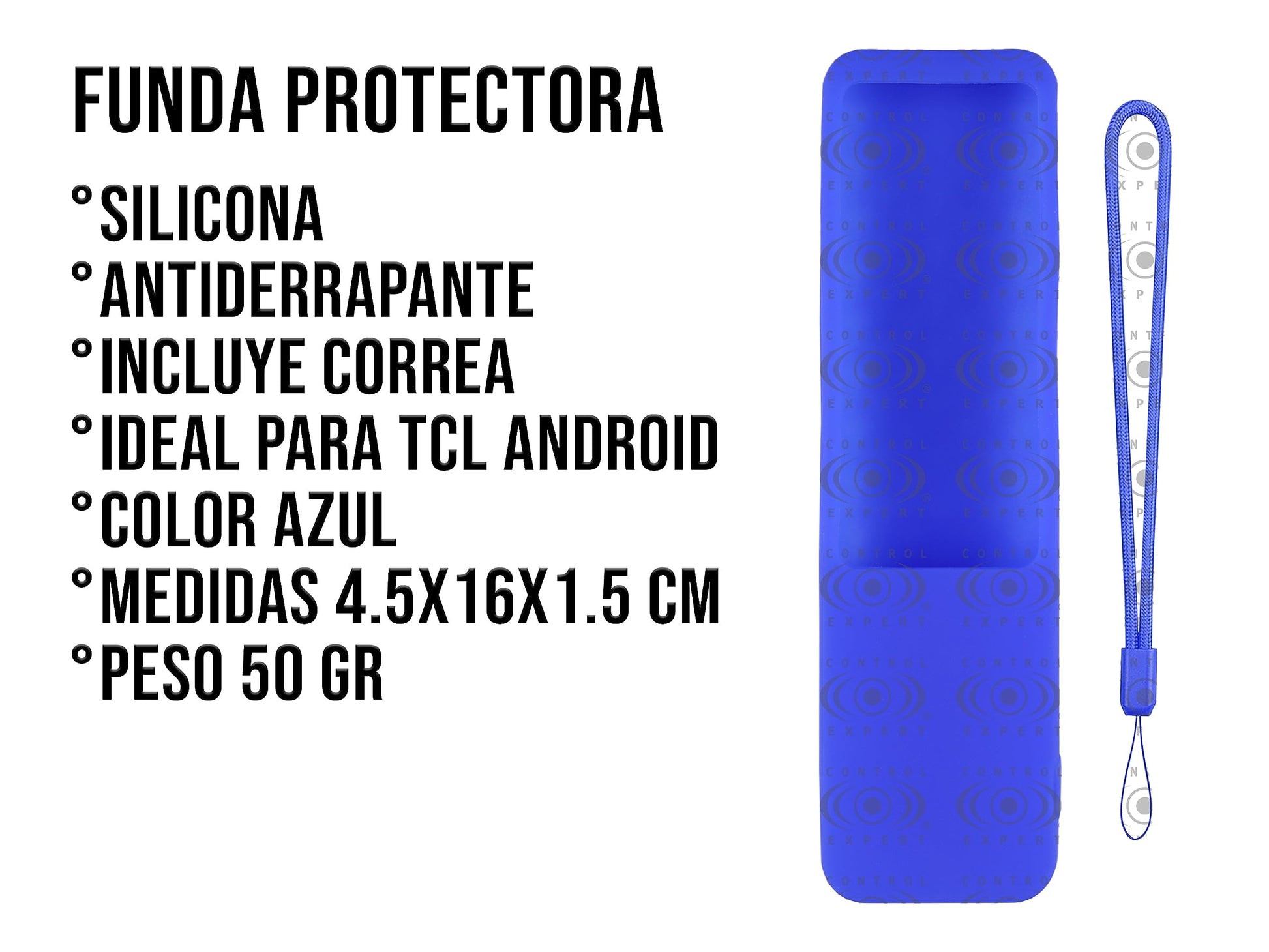 CONTROL EXPERT Funda para Control TCL Case Silicon Smart TV Protector (Azul)