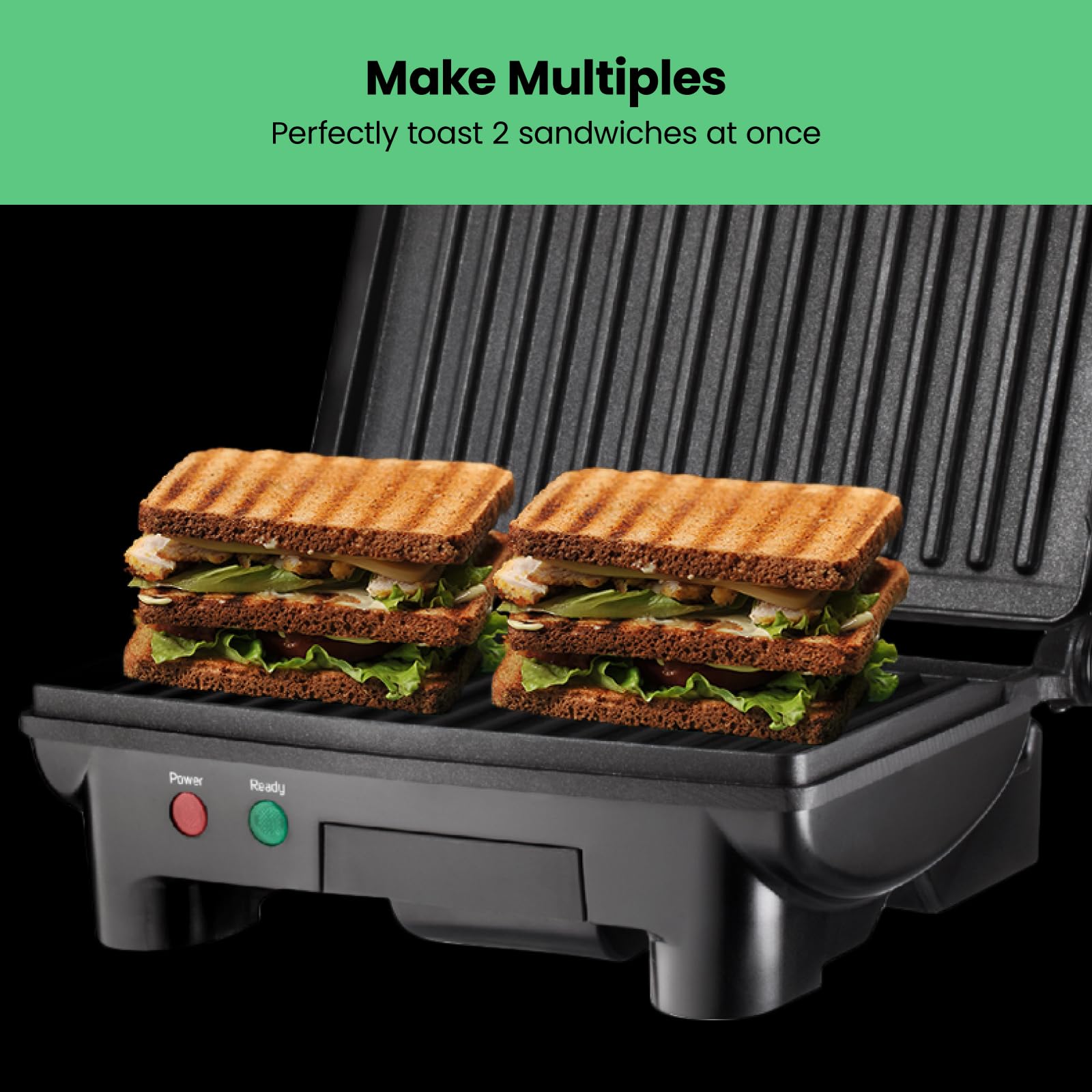 Chefman RJ02-180 Parrilla, Prensa Panini Grill y Gourmet Sandwich Maker