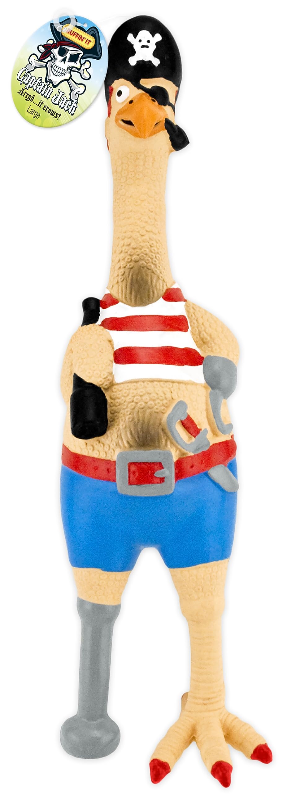 Juguete para Mascotas Ruffin'It Captain Jack en Latex y Goma