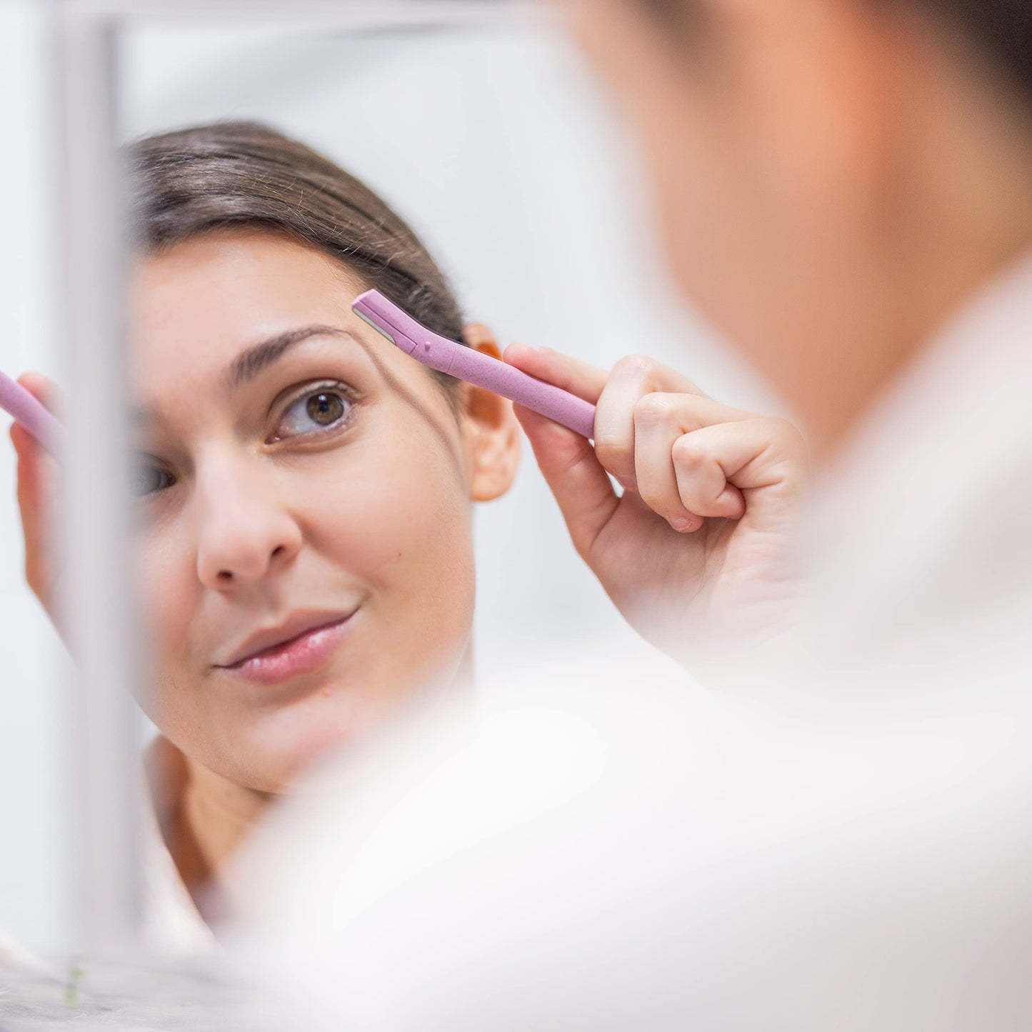 Sakya Maquinilla de afeitar biodegradable para mujer | Maquinilla de afeitar facial Dermaplane para mujer | Cortadora de pelo facial para mujeres uso corporal | Cuchillas desechables para depilación facial multiusos - 6 piezas
