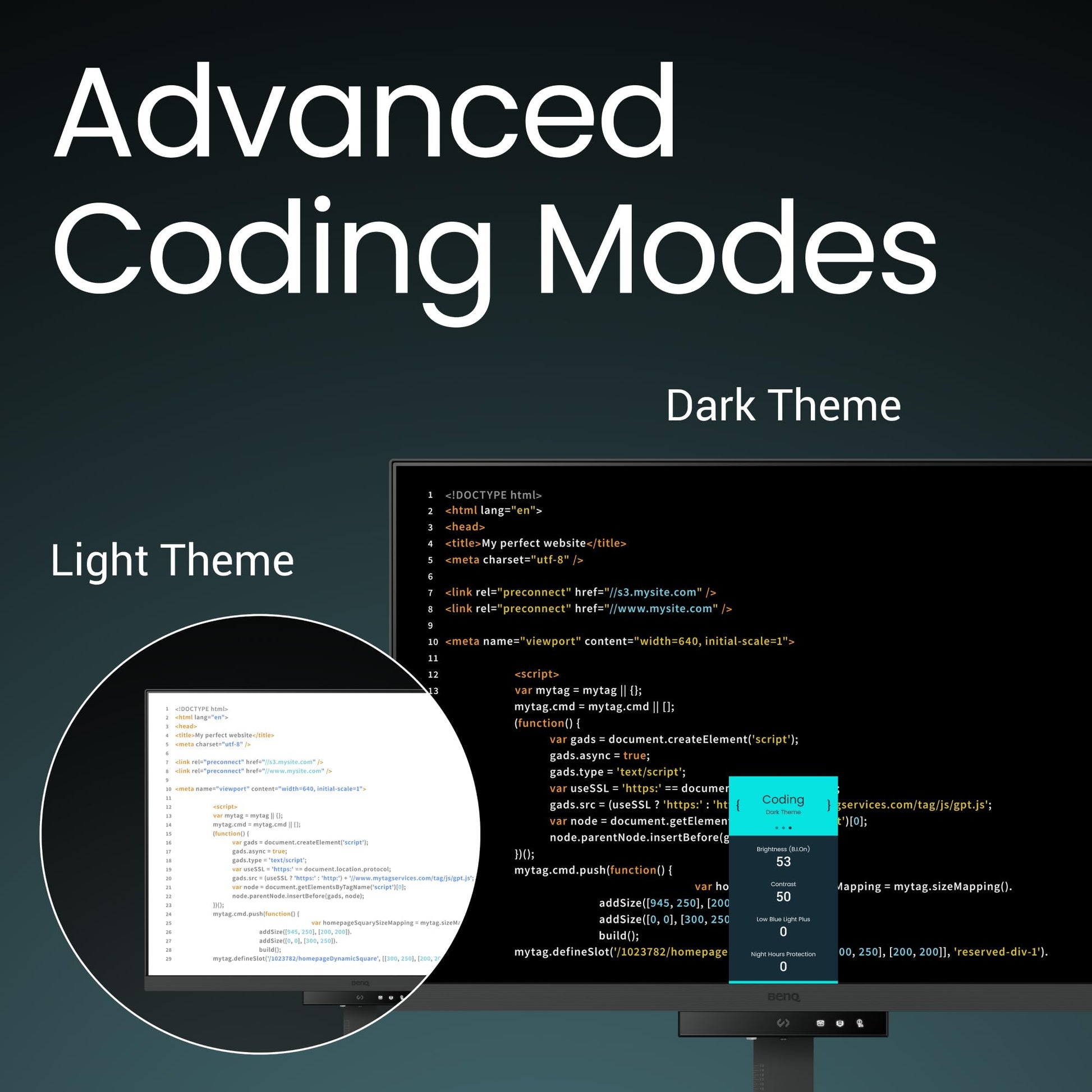 BenQ RD280U Monitor de programación 4K+ 3840x2560 de 28.28 Pulgadas con retroiluminación, 90W USB Tipo C, Panel de Revestimiento Fino, Modos de codificación avanzados, protección de Horas nocturnas,