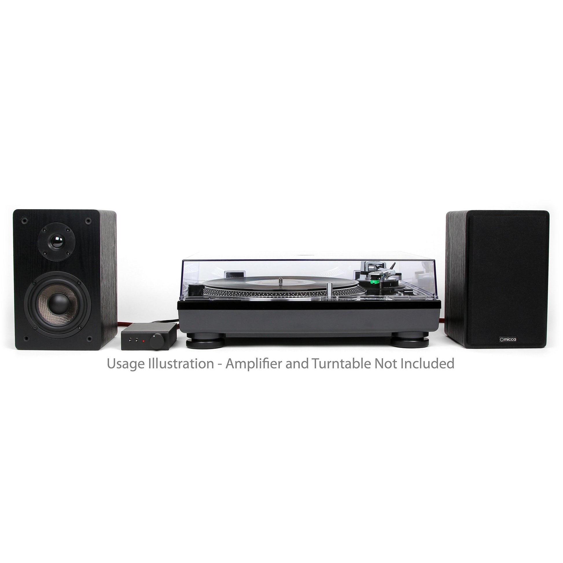 Altavoces de Estantería Micca Negro Sonido Envolvente para Cine en Casa