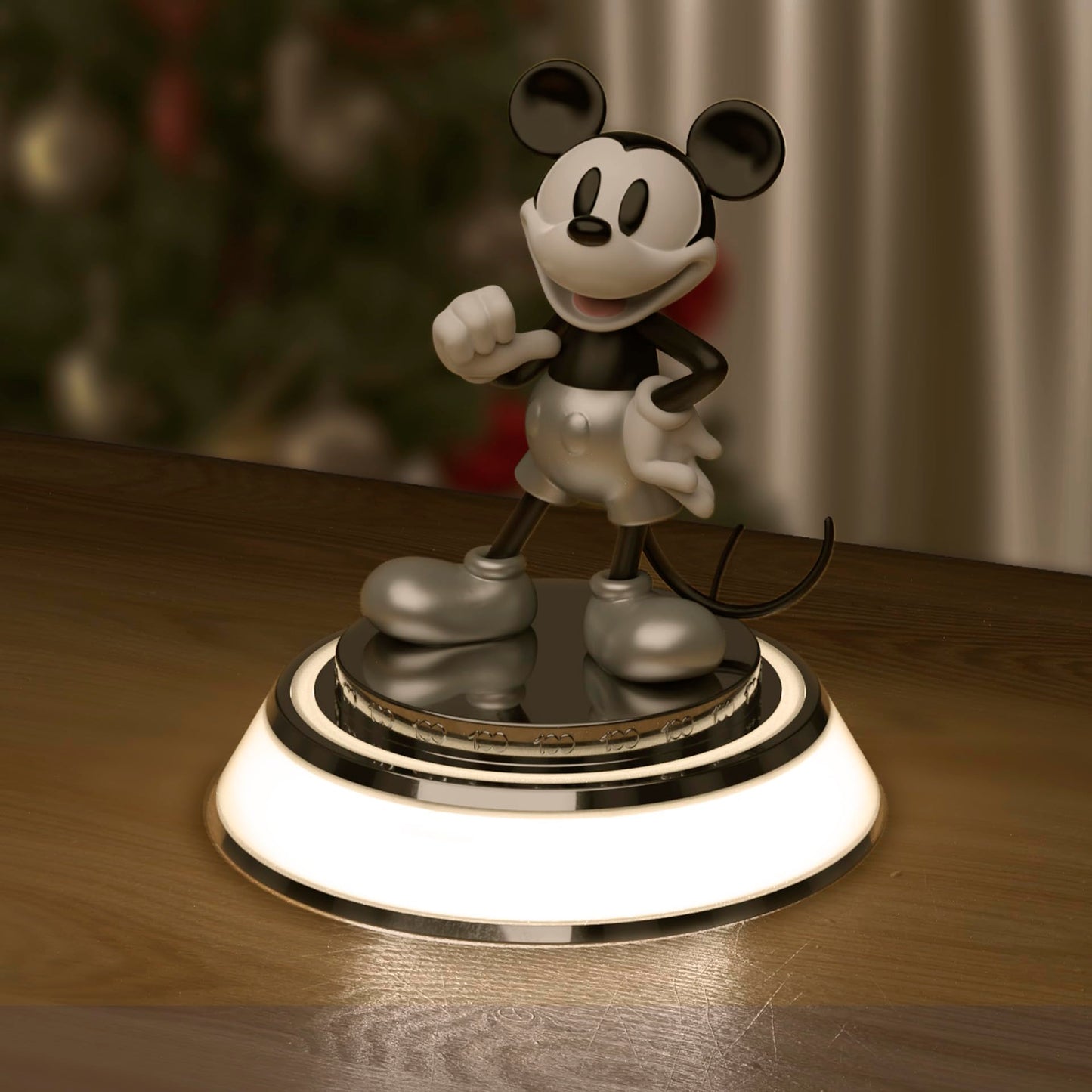 Disney 100 Mickey Mouse - Lámpara LED con tres niveles de intensidad decoración la magia de Disney 100 en tu hogar luz de noche figura 3D