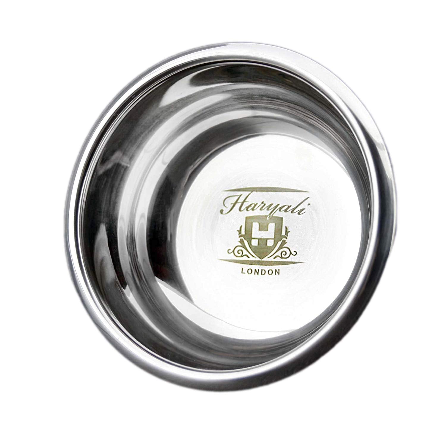 Haryali London High Grade German Stainless Steel Non Magnetic Polished Shaving Soap Bowl by Haryali London
