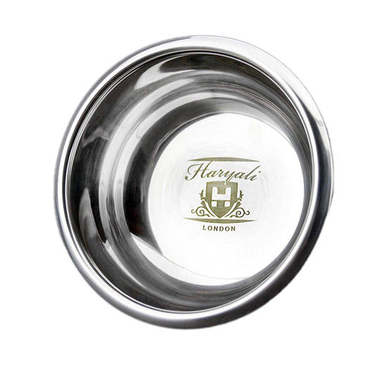 Haryali London High Grade German Stainless Steel Non Magnetic Polished Shaving Soap Bowl by Haryali London