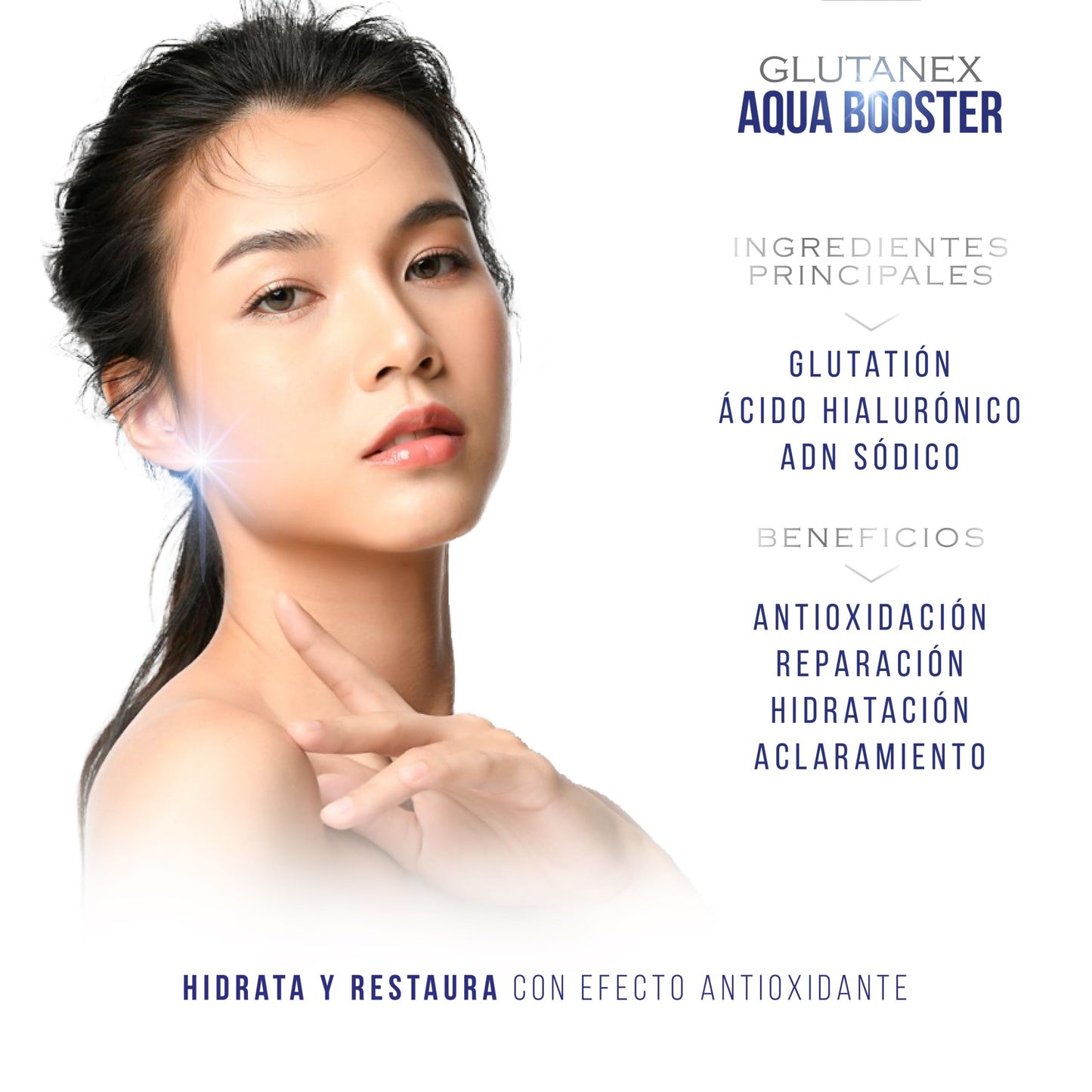 Glutanex™ Aqua Booster CREMA REPARADORA E HIDRATANTE/Reparación, Hidratación, Aclaramiento, Antioxidación/De Corea del Sur