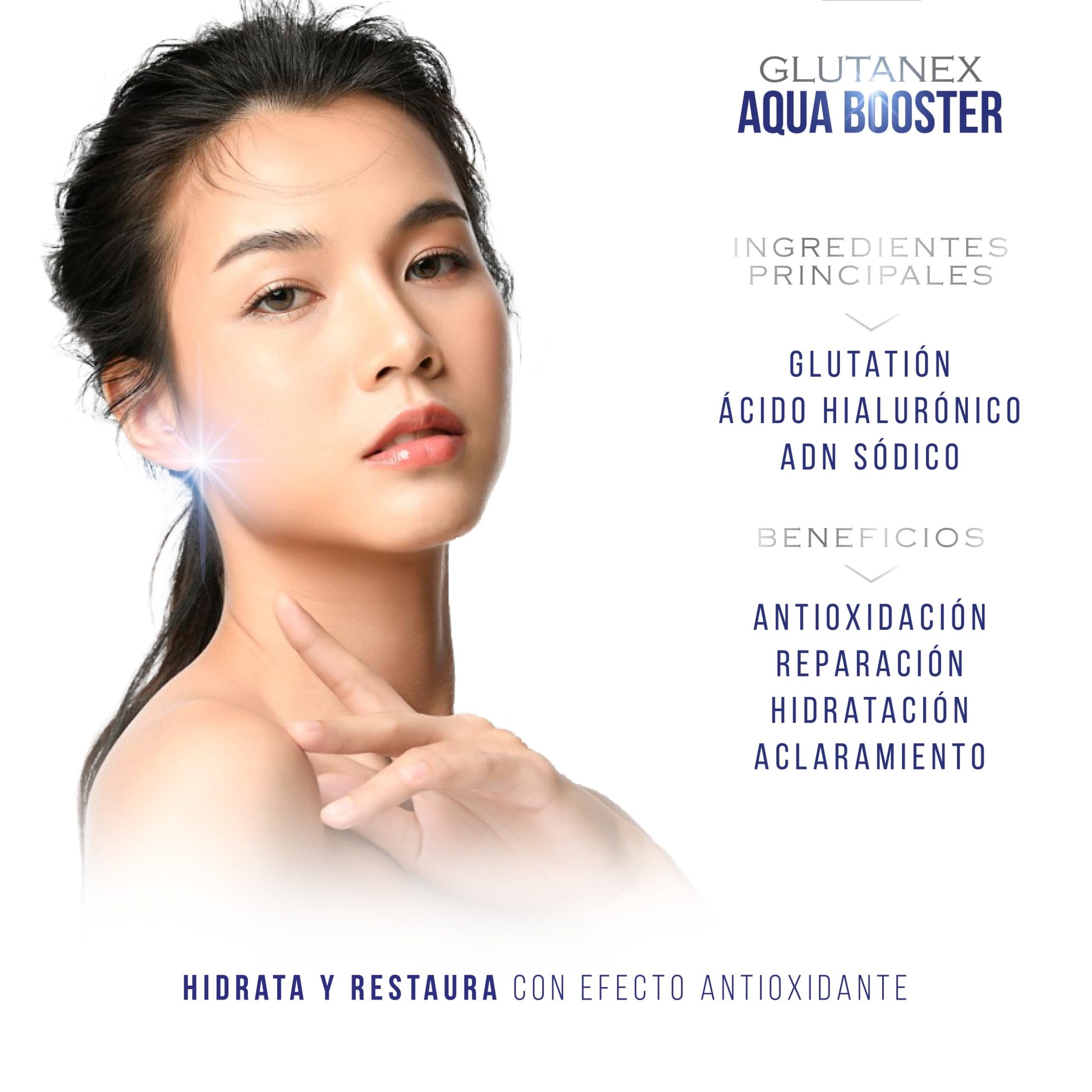 Glutanex™ Aqua Booster CREMA REPARADORA E HIDRATANTE/Reparación, Hidratación, Aclaramiento, Antioxidación/De Corea del Sur