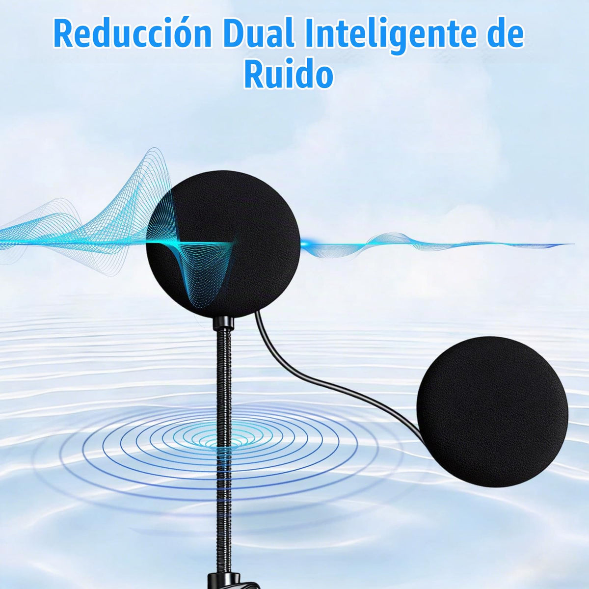 Auriculares Bluetooth OBEST Negro con Micrófono para Moto