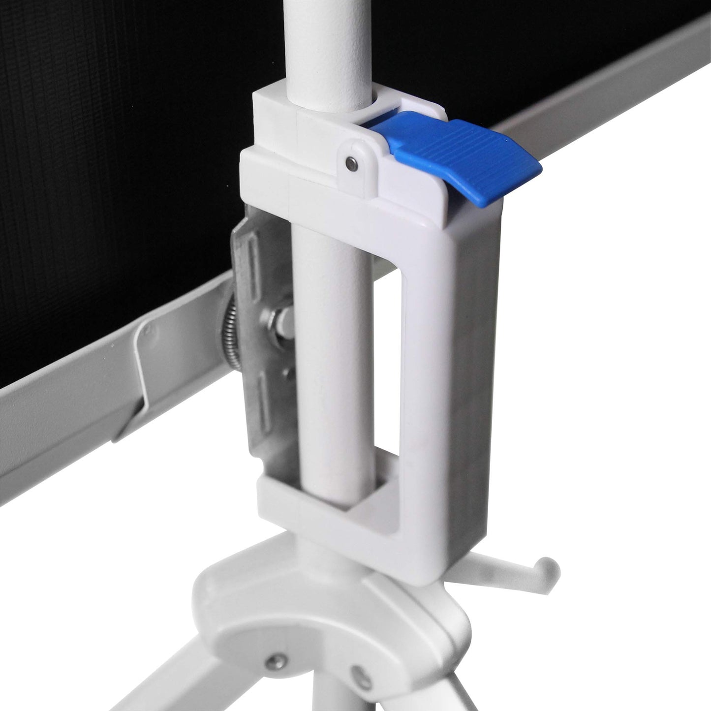 Qian Pantalla de Proyector con Soporte 120 Pulgadas, Pantalla de proyección con trípode Antiarrugas y Plegable, Blanco Mate.