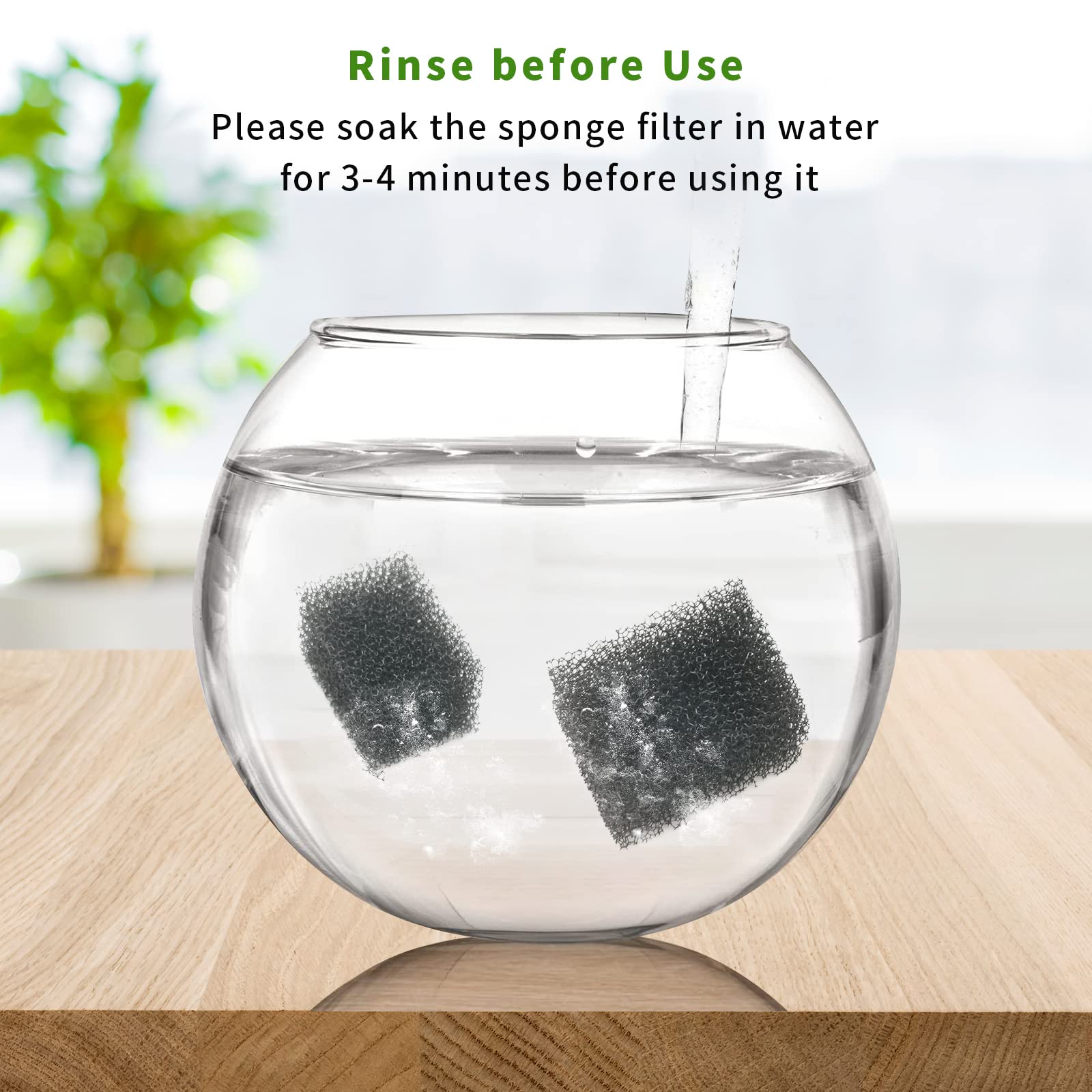 Esponjas de Repuesto para Fuente de Agua para Gatos 92 oz 2,8 L Paquete de 10