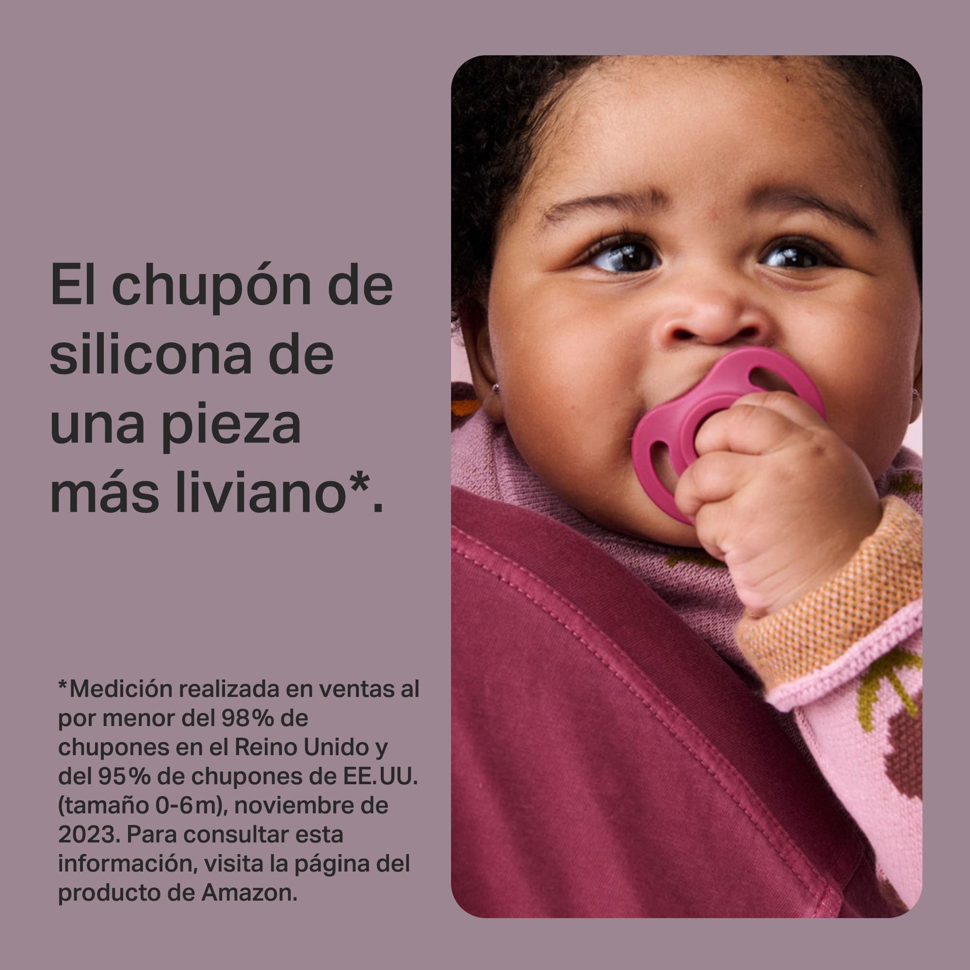 Chupete Tommee Tippee Ultra-light Verde Diseño de Silicona para Bebés de 18 a 36 Meses en Paquete de 4 Piezas