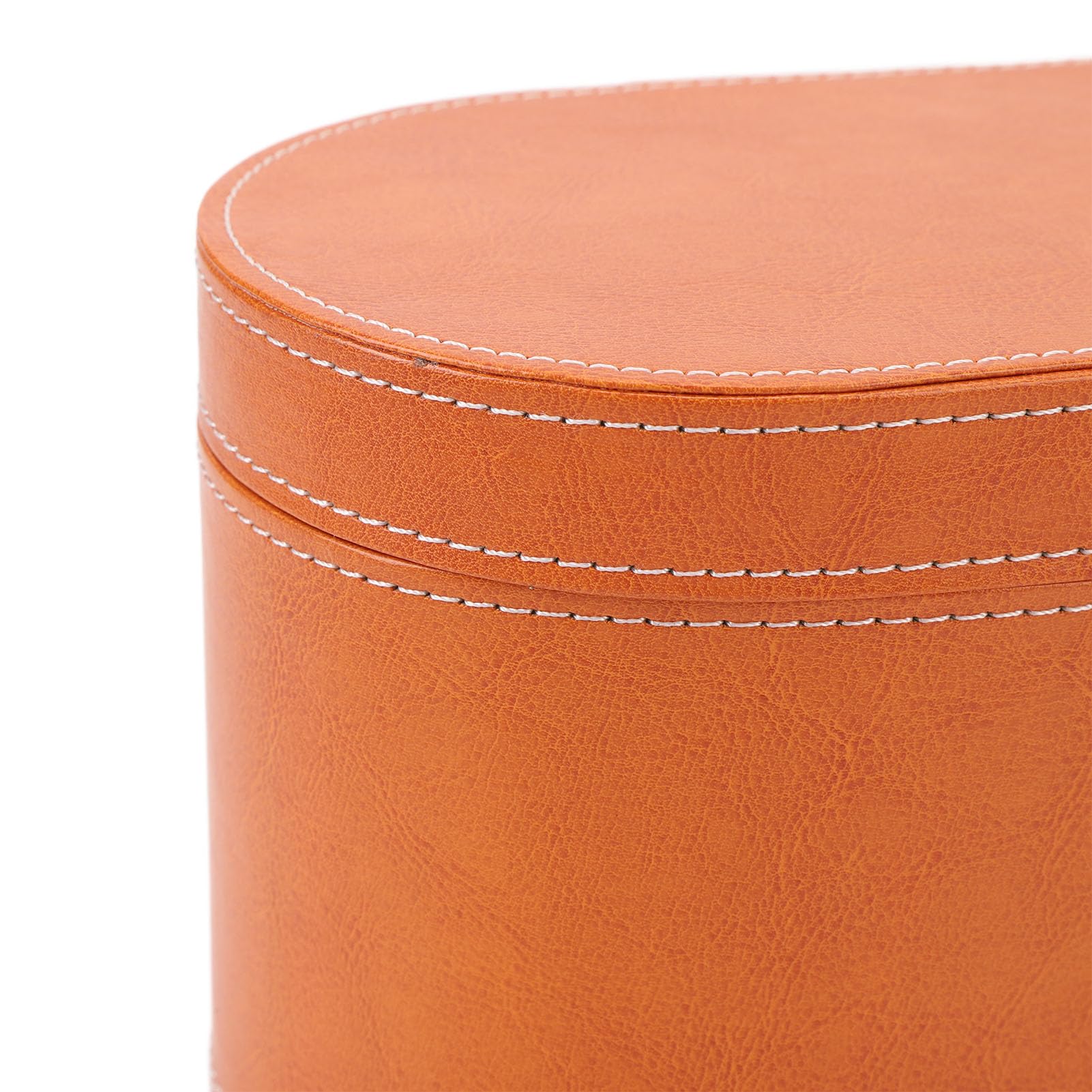 Bolsa de Viaje para Herramientas para el Cabello Resistente a Impactos, Elegante Caja de Almacenamiento de Cuero PU para Secador de Pelo, Portátil e Impermeable, Estuche de Viaje