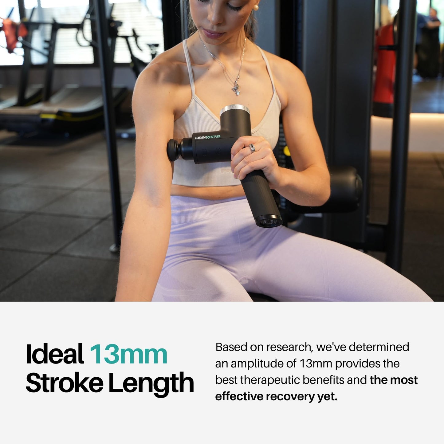 Ekrin Athletics Pistola de masaje Kestrel: precisión y comodidad mejoradas para una recuperación y bienestar muscular superiores