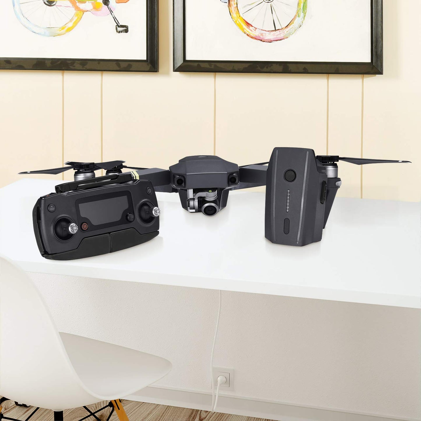 Batería de Repuesto DJI Mavic Pro Blanco 3830 mAh con 2 Bolsas de Seguridad 2 Paquetes